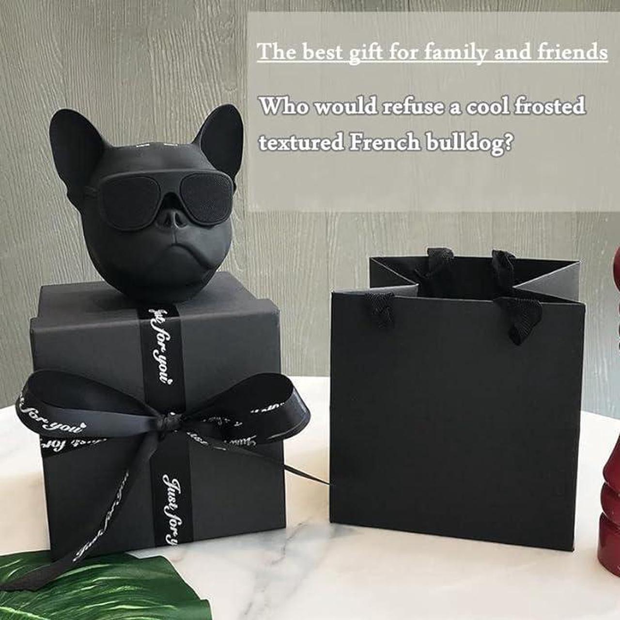 Alt view image 5 of 6 - PUSOKEI Wireless French Bulldog Speaker,Bluetooth Dog Head Speaker,Mini Outdoor Portable Speaker,Stereo Super Bass,Personalized Cool Speaker for Home Party Cafe Bar
