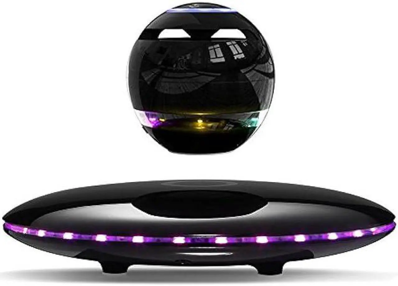 Main image of Infinity Orb Magnetic Levitating Speaker Bluetooth 4.0 LED Flash Wireless Floating Speakers with Microphone and Touch Buttons (Black)