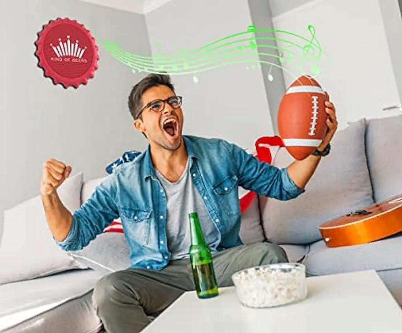 Alt view image 7 of 7 - Budweiser Bluetooth Bottle Cap Speaker with Color Changing Lights - Wall Mounting Speaker - Kick Stand Speaker - FM Radio -