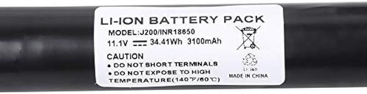 Alt view image 4 of 7 - for Big Jambox Battery Kratax 3100mAh 11.1V Lithium-ion Replacement Battery for Jawbone Big Jambox J2011-01-US, J2011-03-US, J200/ICR18650F1L, 8390-KA02-0580, ICR18650B4 Wireless Bluetooth Speaker