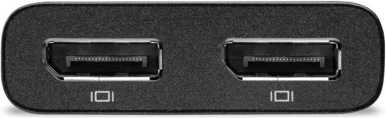 Alt view image 3 of 7 - OWC Thunderbolt Dual Displayport Adapter, Dual displays up to 4K @ 60Hz, Single display up to 8K @ 30Hz, 2 DisplayPort 1.4 ports, Compatible with Mac and PC Thunderbolt (USB-C) devices, cable included