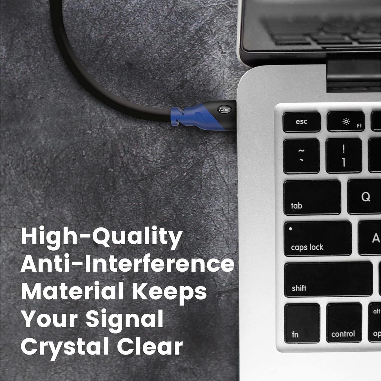 Alt view image 3 of 7 - AURUM CABLES 4K HDMI Cable 50ft Long, 4K@60Hz High Speed HDMI Cord with Ethernet, Supports UHD Resolution, ARC, 3D, CL3 Certified - Compatible with HDTV, PC, Laptop, PS3, Xbox, Blu-ray