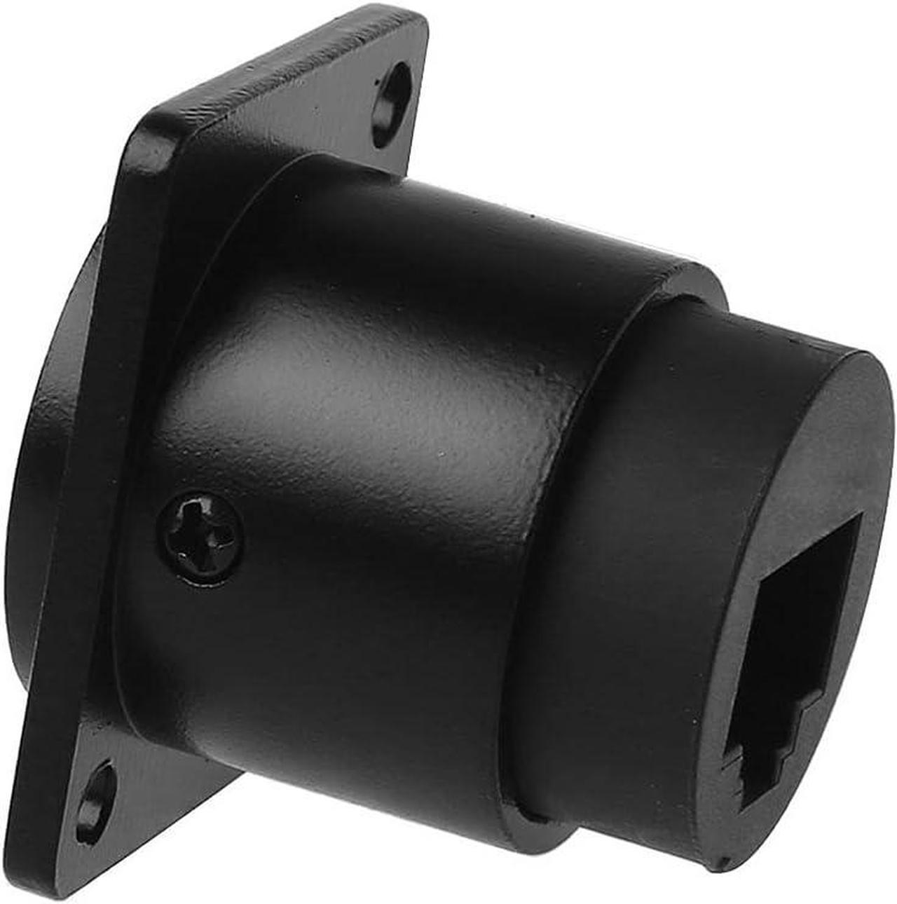 Alt view image 3 of 6 - icepc RJ45 Cat6 Socket D-Type Module Shielded Industrial Panel Mount Bulkhead Female/Female Feed Thru Coupler Signal IP67 Waterproof Connector Network Ethernet Extension Interface Adapter