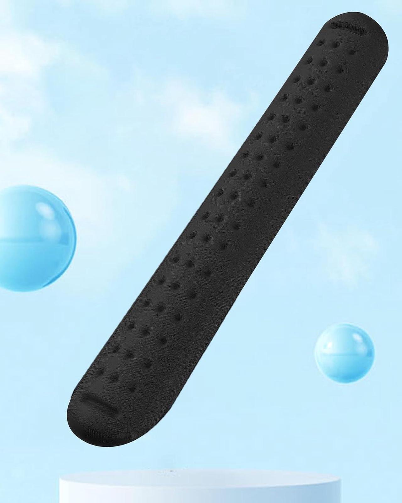 Alt view image 7 of 7 - Keyboard Wrist Rest Wrist Rest for Computer Keyboard Ergonomic Wrist Rest Easy Typing Pain Relief Keyboard Pad Anti-Slip Memory Foam Wrist Support Cushion for Laptop Office Gaming Black