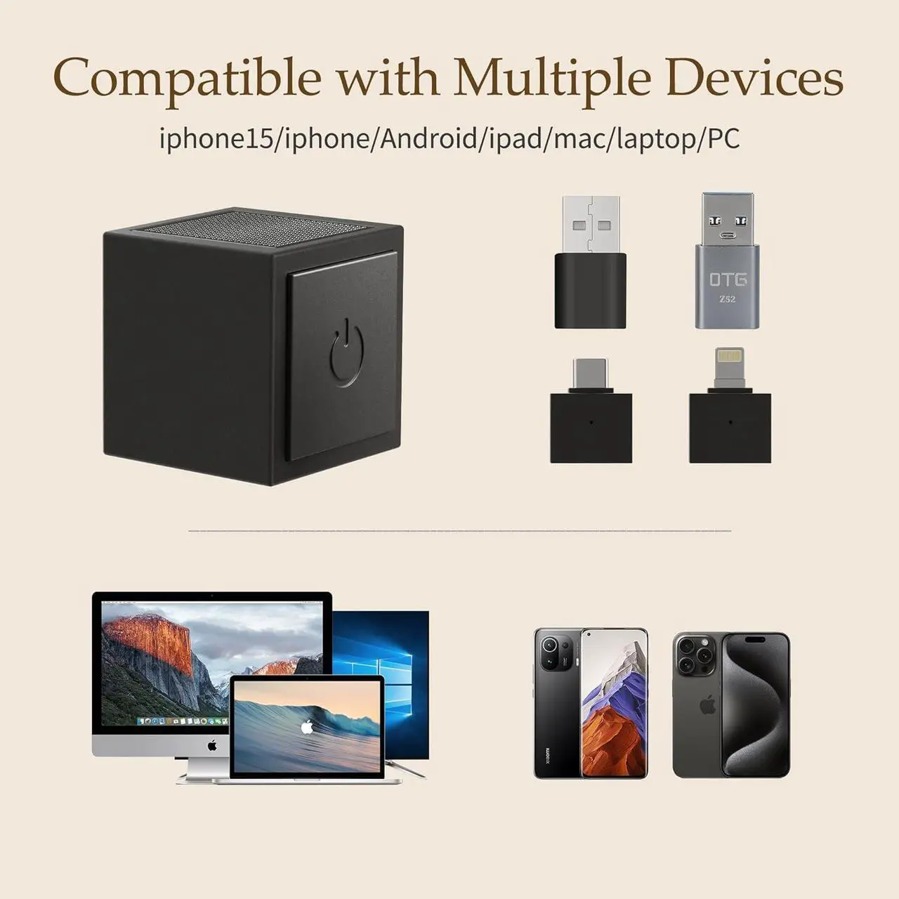 Alt view image 7 of 7 - Wireless Lavalier Microphone, Wireless clip Microphone,Wireless Lapel Microphone for iPhone 15/Pro/iPad, Android, HI-FI Sound Quality for Tiktok, YouTube, Video Recording, Black