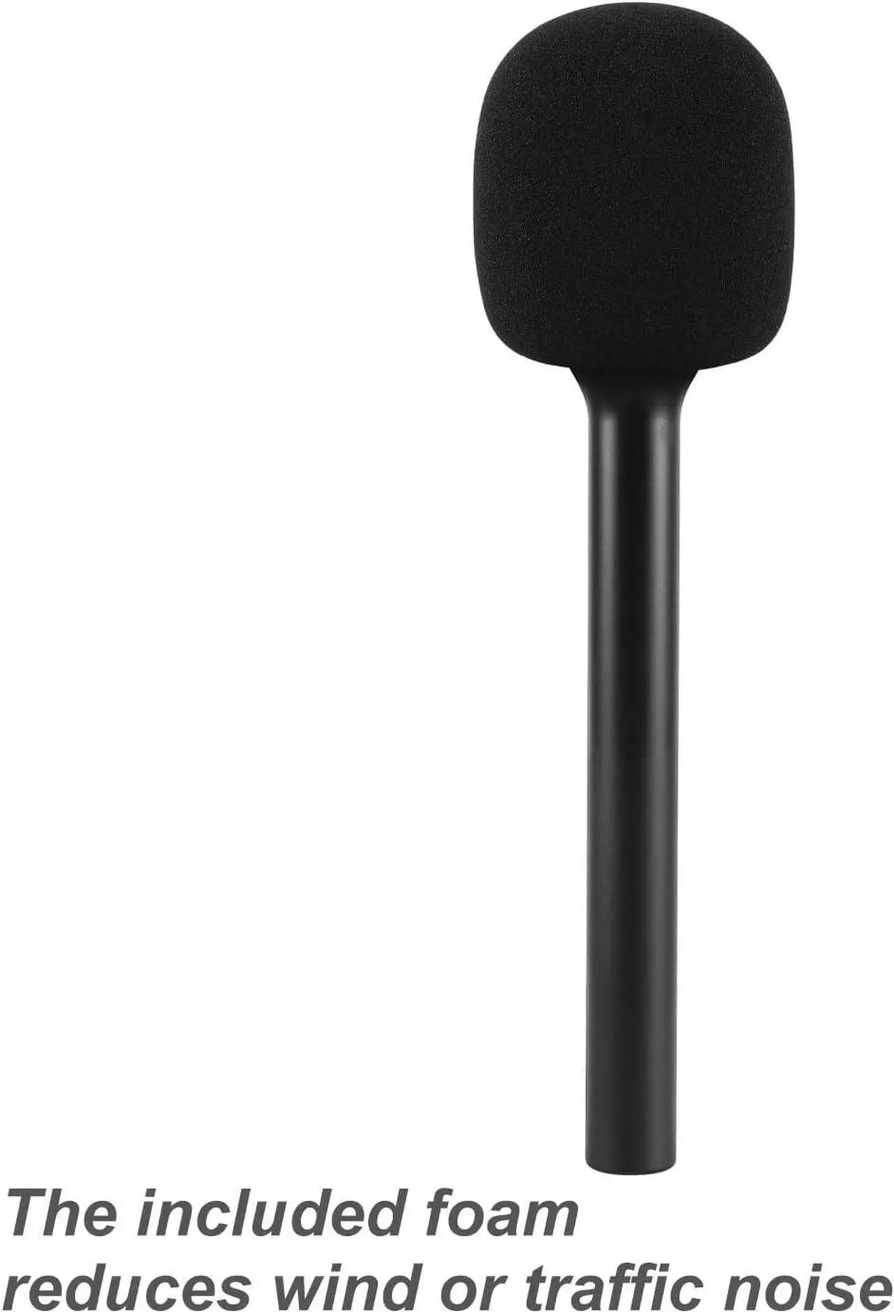 Alt view image 5 of 7 - Microphone Interview Handle Interview GO Handheld Adapter with Foam for RODE Wireless GO DJI Mic Lark Max and Other Wireless Transmitter with Cold Shoe StarRig-S