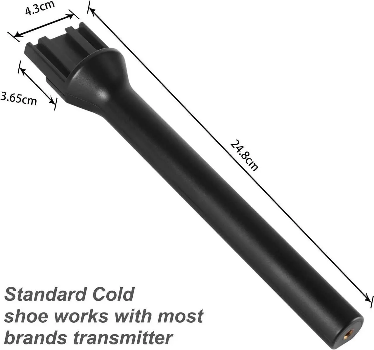 Alt view image 3 of 7 - Microphone Interview Handle Interview GO Handheld Adapter with Foam for RODE Wireless GO DJI Mic Lark Max and Other Wireless Transmitter with Cold Shoe StarRig-S
