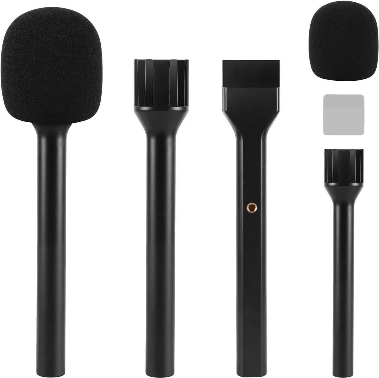 Alt view image 7 of 7 - Microphone Interview Handle Interview GO Handheld Adapter with Foam for RODE Wireless GO DJI Mic Lark Max and Other Wireless Transmitter with Cold Shoe StarRig-S