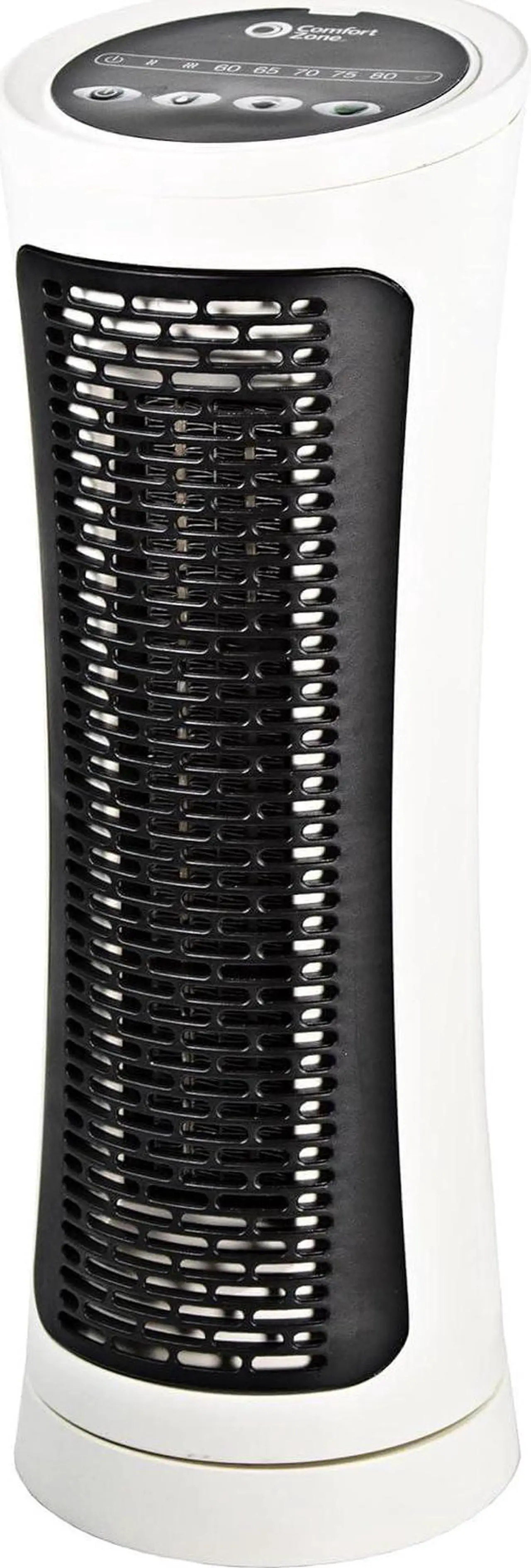 Main image of Comfort Zone Electric Oscillating Digital Tower Space Heater with Digital Thermostat, Built-in Overheat Sensor, and Power Indicator Light, Ideal for Home, Bedroom, & Office, 1,500W, CZ457EWT