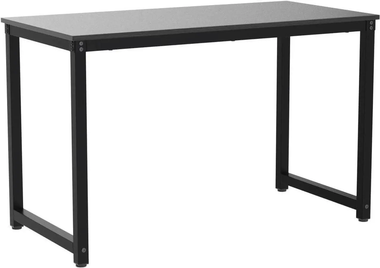 Alt view image 4 of 7 - 47 Inch Small Space Computer Desk, Home Office Desk, Heavy Duty Multipurpose Table, Study Desk Workstation, Black