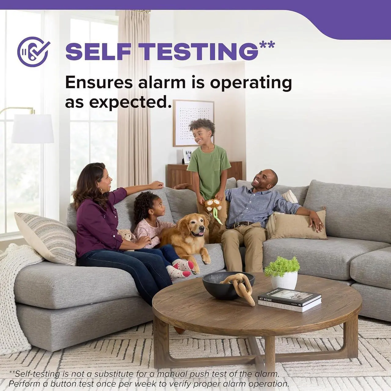 Alt view image 7 of 7 - Kidde Hardwired Smoke & Carbon Monoxide Detector, AA Battery Backup Smoke Alarm, Interconnectable, LED Warning Light Indicators, 2 Pack