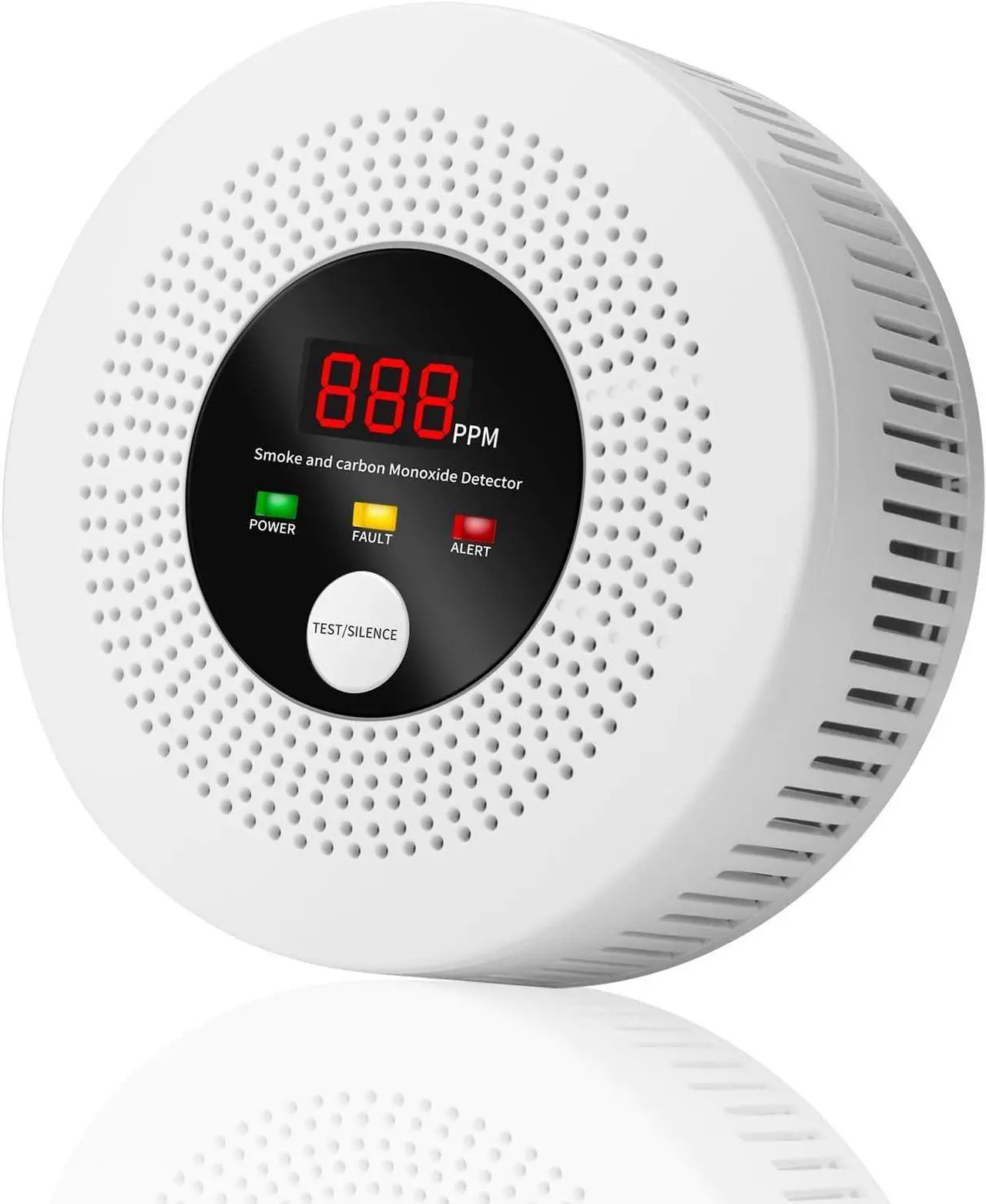 Main image of 2-in-1 Smoke and Carbon Monoxide Detector 10-Year Battery-Powered CO Alarm with Clear LCD Display and Sound Warning for Home Reliable Detector for Enhanced Safety and Protection (Includes Batteries)