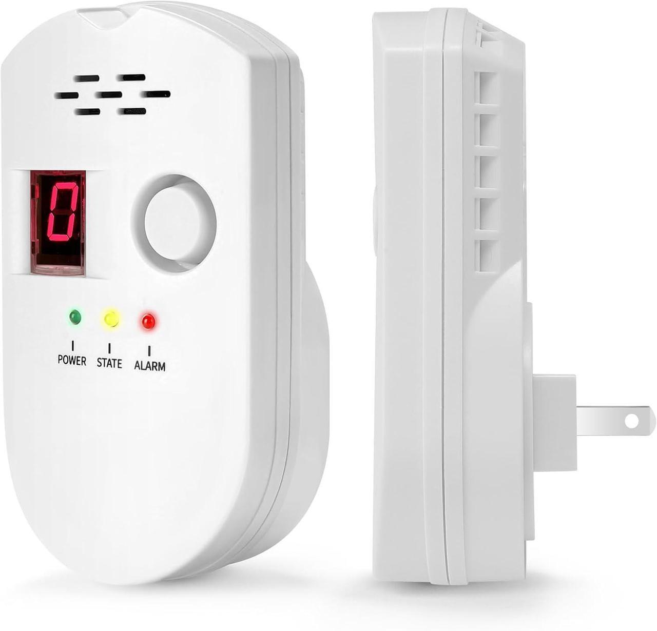 Main image of Natural Gas Detector, Plug-in Propane Gas Detector for Home & RV, Gas Leak Detector for LNG, LPG, Methane