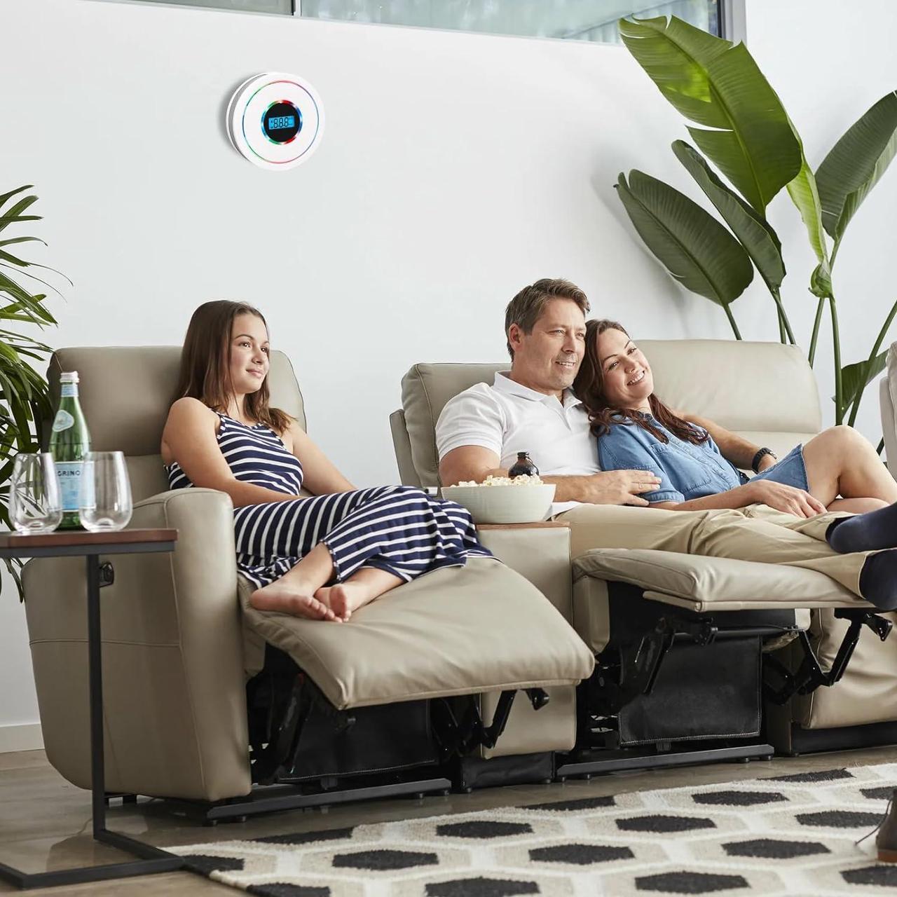 Alt view image 2 of 7 - Combination Smoke and Carbon Monoxide Detector,Battery Operated Smoke Carbon Monoxide Alarm Detector Combo for House Kitchen Office Hotel Restaurant