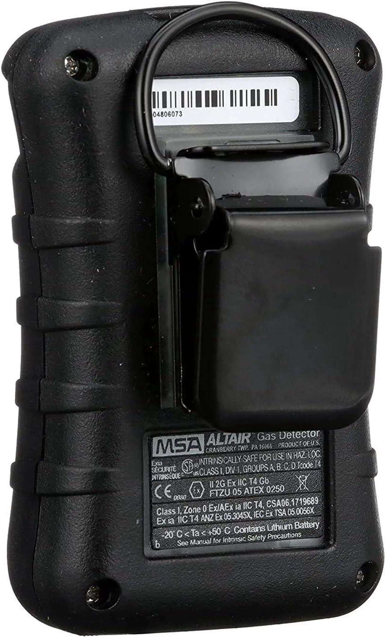 Alt view image 7 of 7 - MSA 10092521 ALTAIR Single-Gas Detector - (H2S) Hydrogen Sulfide (Low: 10ppm, High: 15ppm), Color: Black, Portable Gas Monitor, Durable, UL Standard-Approved
