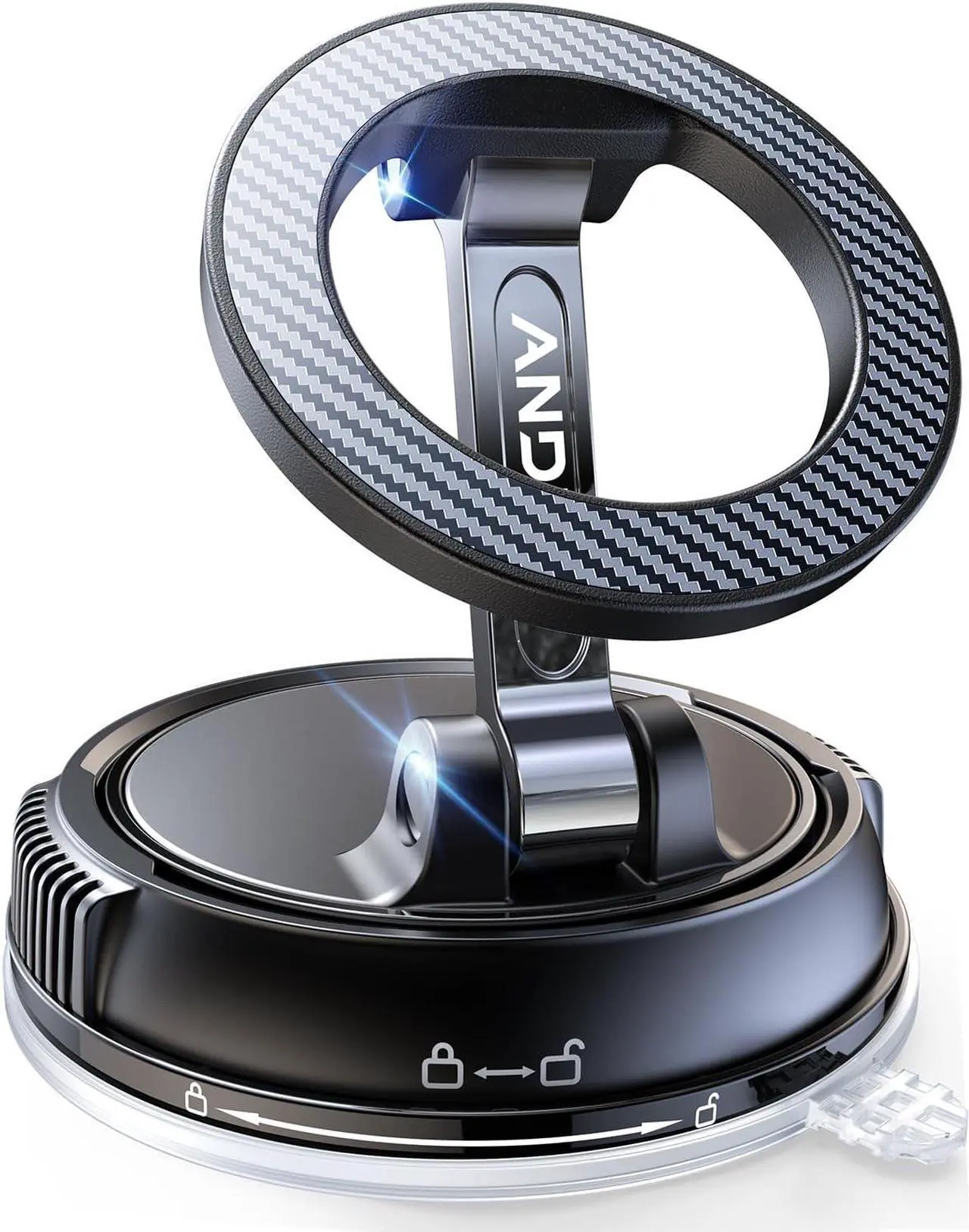 Main image of Car Phone Holder for Magsafe [78+LBS Strongest Suction & 2400gf Strongest Magnetic] 360° Adjustable Car Phone Mount Phone Holders for Your Car for iPhone 16 Pro Max 15 14 13 12 Plus (Carbon Fiber)