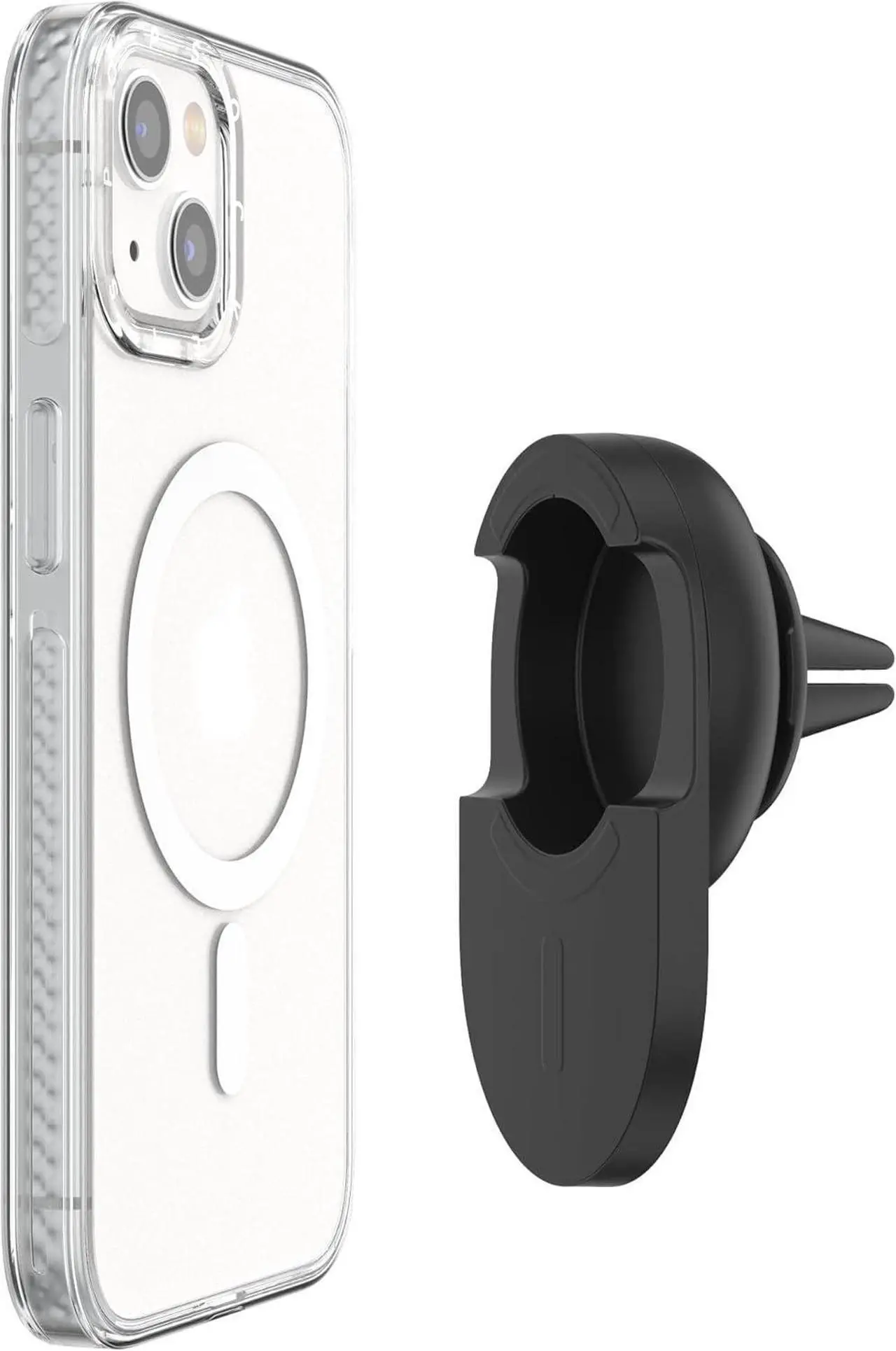 Alt view image 2 of 6 - PopSockets: Car Mount Compatible with MagSafe, Magnetic Phone Holder for Car, Phone Mount for Car  Black