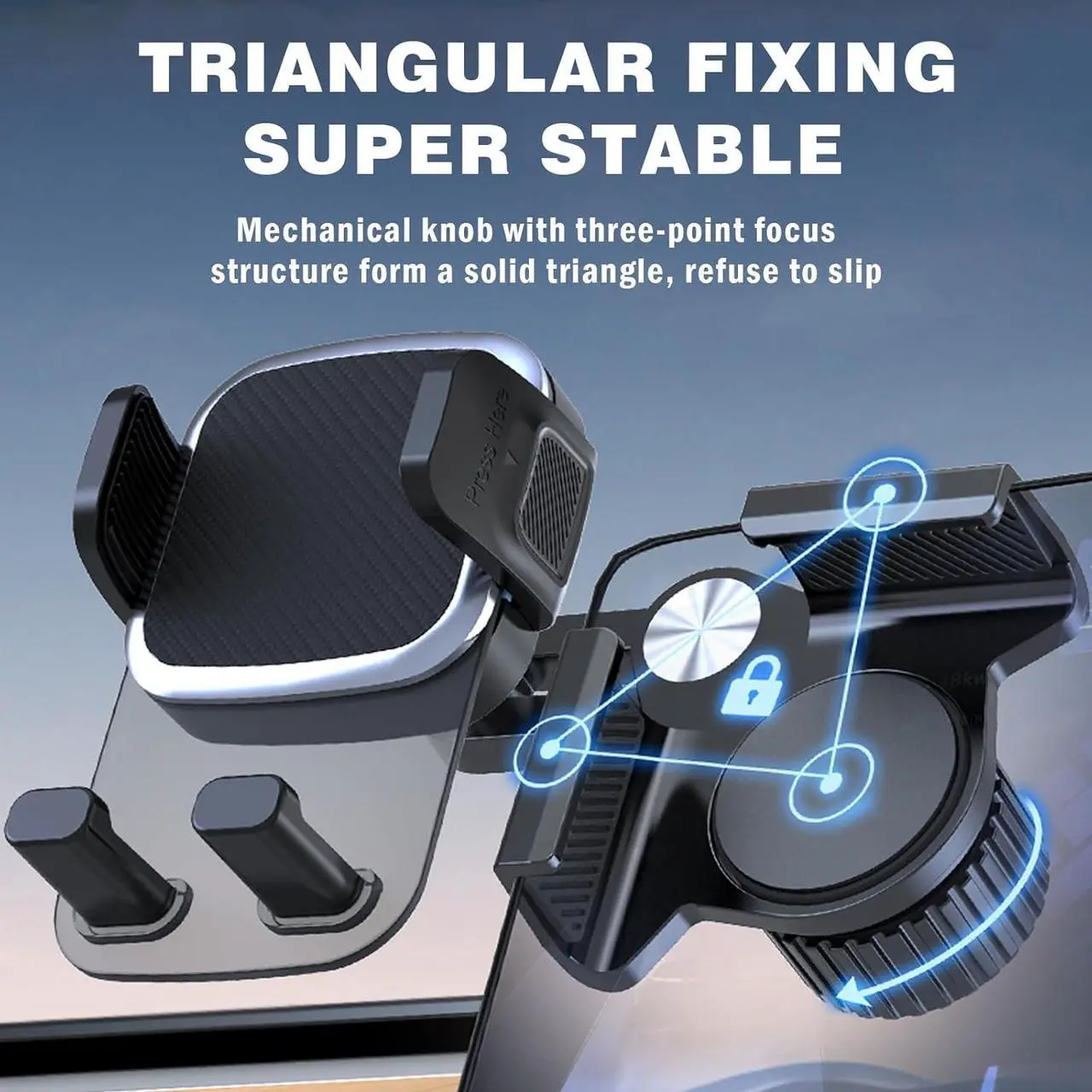 Alt view image 2 of 7 - Phone Mount for Tesla Model 3/Y Accessories 2025, for Adjustable Universal Tesla Phone Mount for Tesla Model 3/Y/Cybertruck Screen, Non-Adhesive for Tesla Phone Holder Fits All Phone