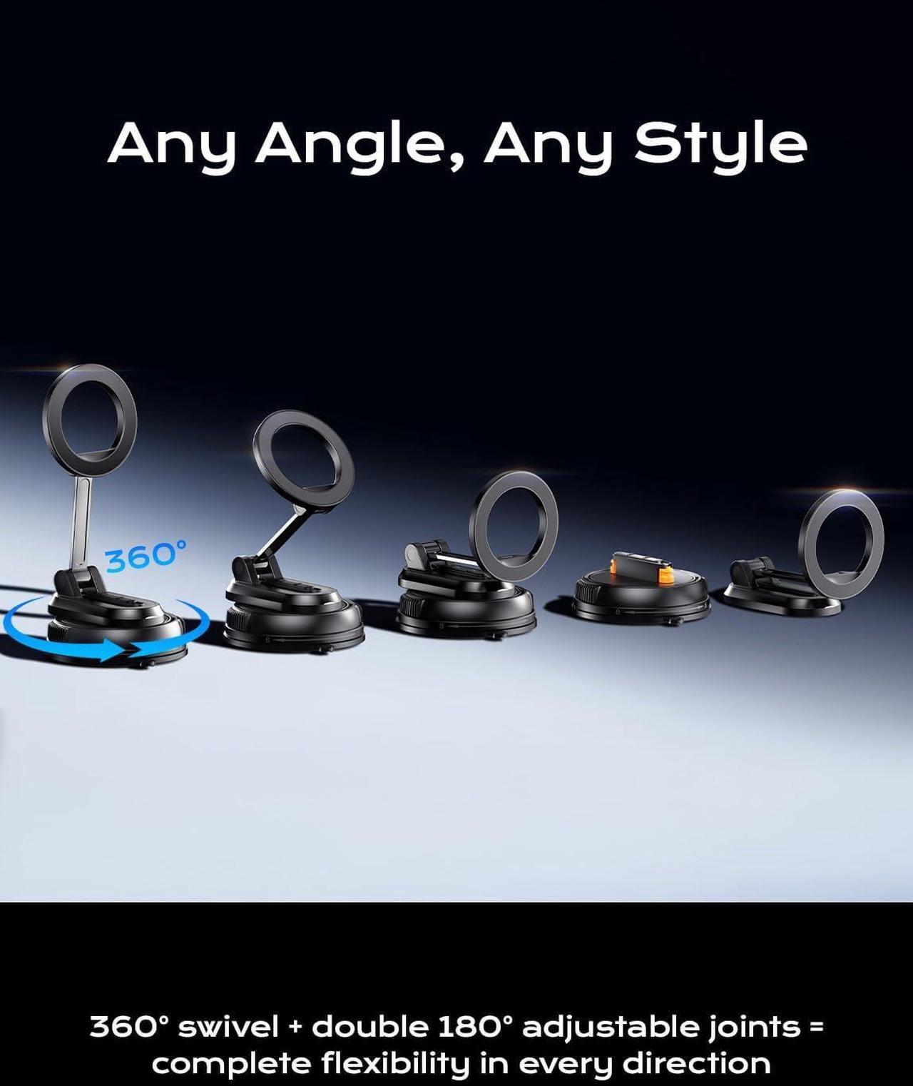 Alt view image 6 of 7 - Car Phone Holder for Magsafe,Ultra Magnetic and Strong Suction 360° Adjustable Car Phone Mount,Portable Magnetic Cell Phone Holders for Your Car for iPhone16/15/14/13/12 Series
