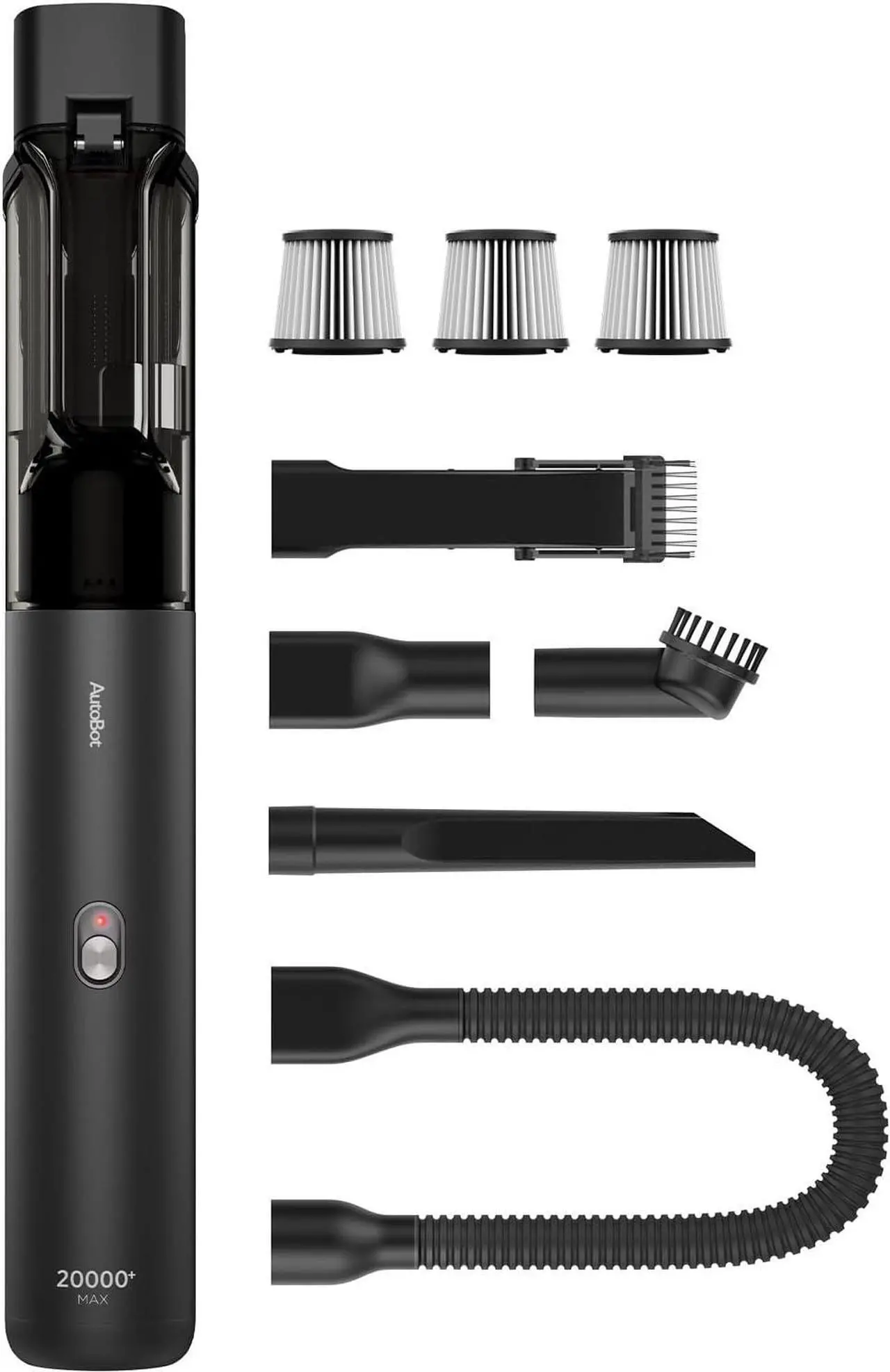Main image of AutoBot Car Vacuum Portable Cordless - 20000PA Handheld Vacuum for Pet Hair, 50 Min Runtime with 5 Attachments & Flexible Hose, 3Hr Fast Charge for Cars, Trucks, Home Cleaning (Type-C)