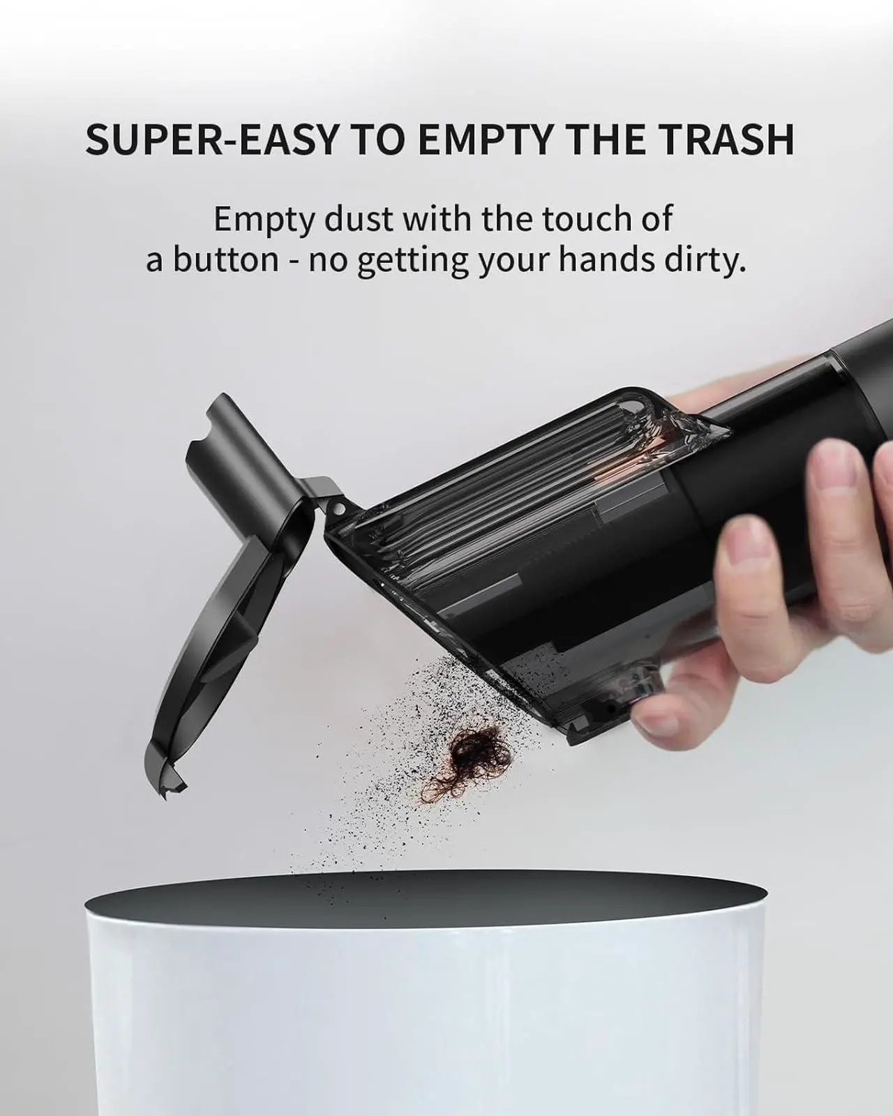 Alt view image 5 of 7 - AutoBot Car Vacuum Portable Cordless - 20000PA Handheld Vacuum for Pet Hair, 50 Min Runtime with 5 Attachments & Flexible Hose, 3Hr Fast Charge for Cars, Trucks, Home Cleaning (Type-C)