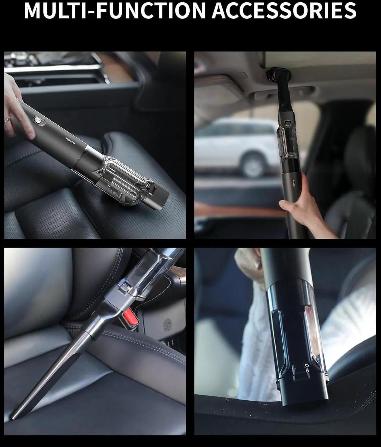 Alt view image 6 of 7 - AutoBot Car Vacuum Portable Cordless - 20000PA Handheld Vacuum for Pet Hair, 50 Min Runtime with 5 Attachments & Flexible Hose, 3Hr Fast Charge for Cars, Trucks, Home Cleaning (Type-C)