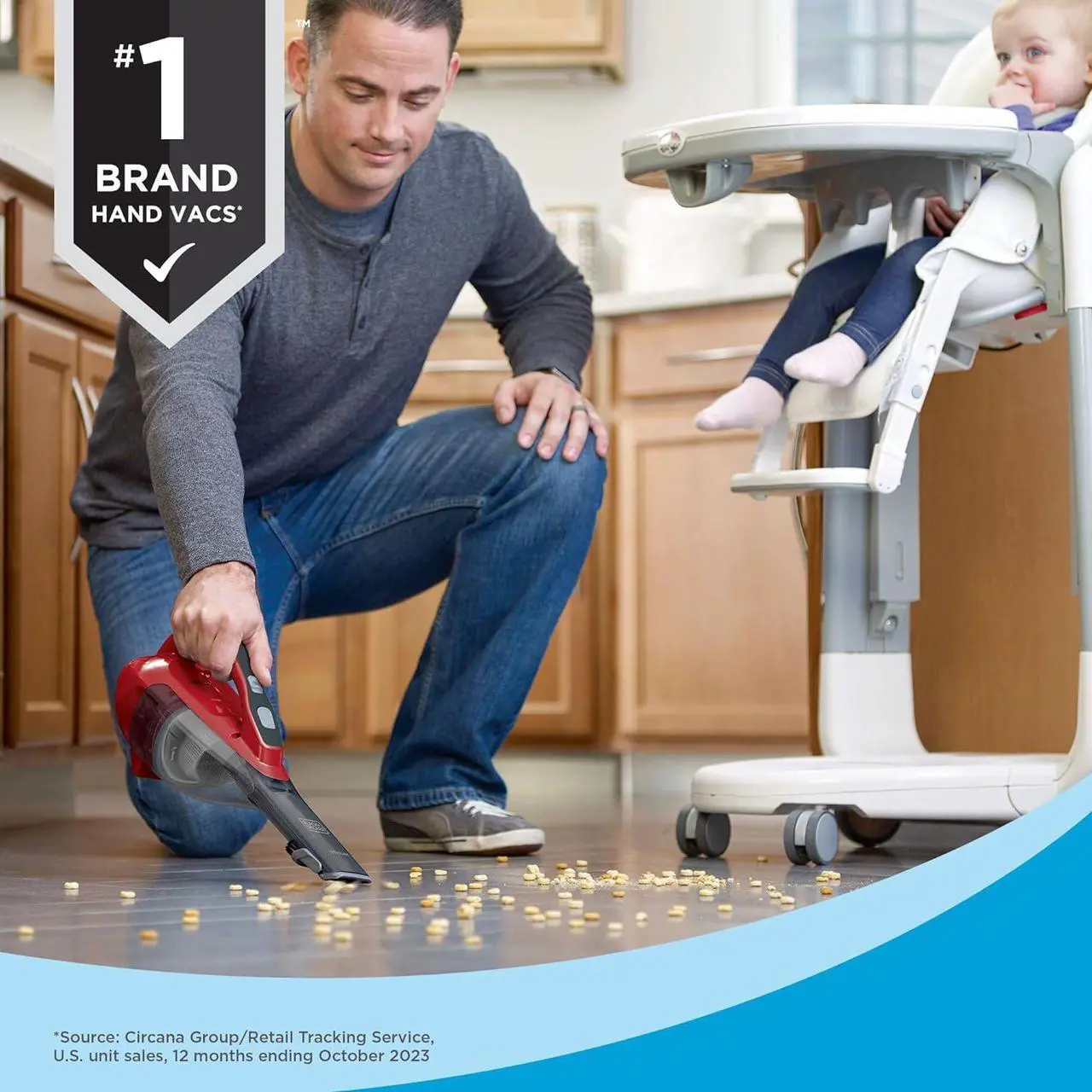 Alt view image 4 of 7 - BLACK+DECKER dustbuster AdvancedClean Cordless Handheld Vacuum, Home and Car Vacuum (HLVA320J26)