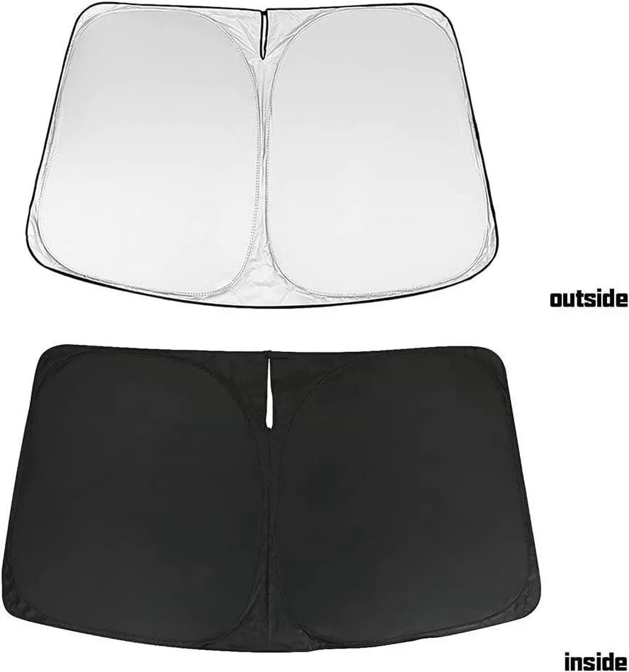 Alt view image 5 of 7 - D-Lumina Windshield Sunshade - Compatible with Jeep Grand Cherokee 2022 2023 2024 2025, (Not for Grand Cherokee L & Jeep Cherokee) - Foldable Front Window Sun Shade Protector, Heat Shield
