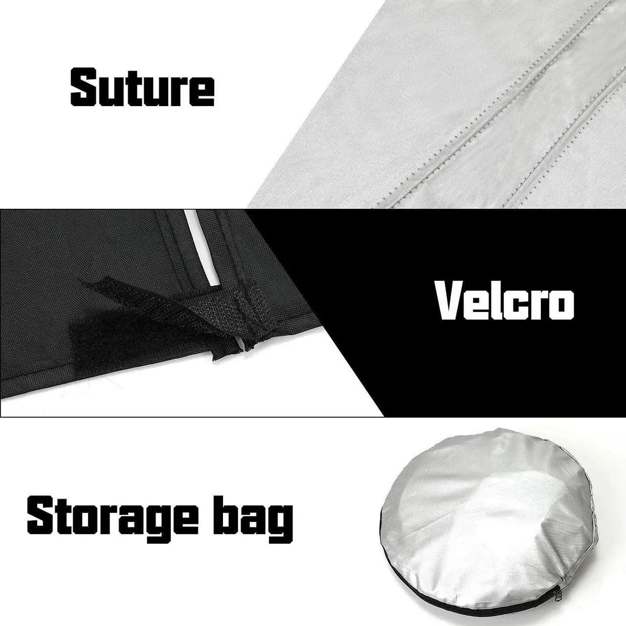 Alt view image 4 of 7 - D-Lumina Windshield Sunshade - Compatible with Jeep Grand Cherokee 2022 2023 2024 2025, (Not for Grand Cherokee L & Jeep Cherokee) - Foldable Front Window Sun Shade Protector, Heat Shield