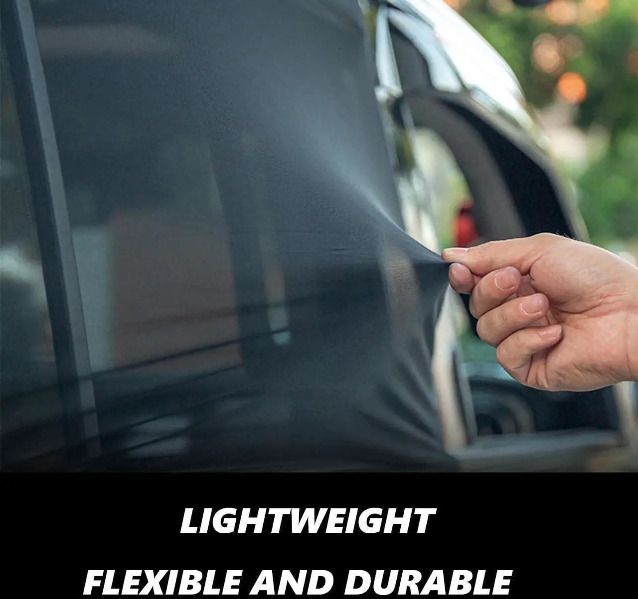 Alt view image 4 of 7 - ROMASO Window Shade for Jeep Wrangler,Window Screen Curtains for Jeep Wrangler TJ JK JL & Gladiator JT,Rear Blackout Car Window Screens for Camping(2Pack)