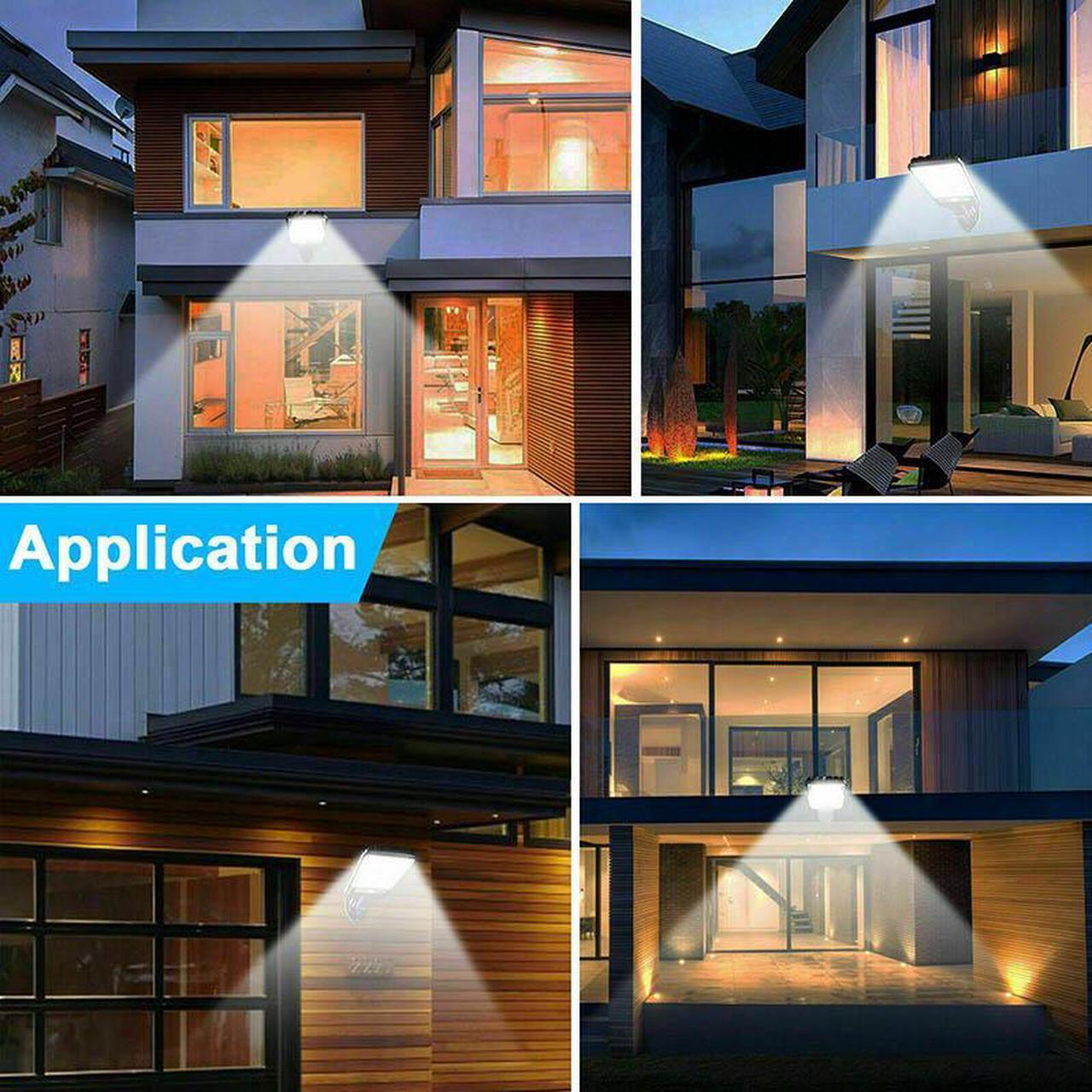 Alt view image 7 of 7 - UMEXUS Bright Solar Power LED Light PIR Motion Sensor Street Wall Flood Lamp Outdoor Garden Commercial Waterproof 1 pack TypeB-72LED COB
