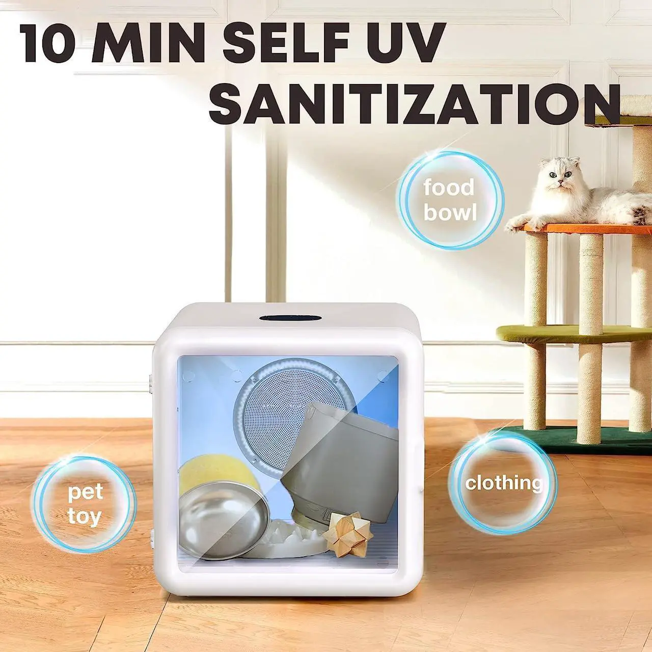 Alt view image 4 of 7 - Automatic Pet Dryer Box for Cats and Small Dogs,(65L) Cat Dryer, Ultra Quiet Dog Hair Dryer with Smart Temperature Control and 360° Drying
