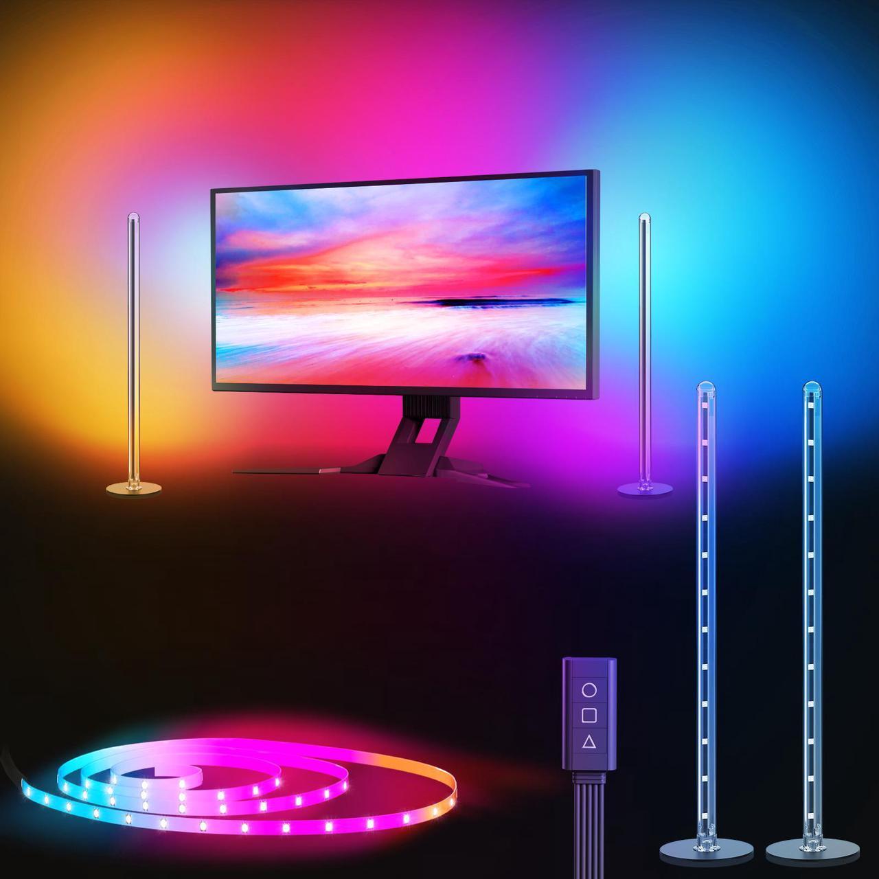 Main image of Ambilight Monitor Backlighting with Color-match and Software Control DIY, Music Sync , LED Strip Lights and gaming light Bar set, Monitors Accessories Built for Gamers