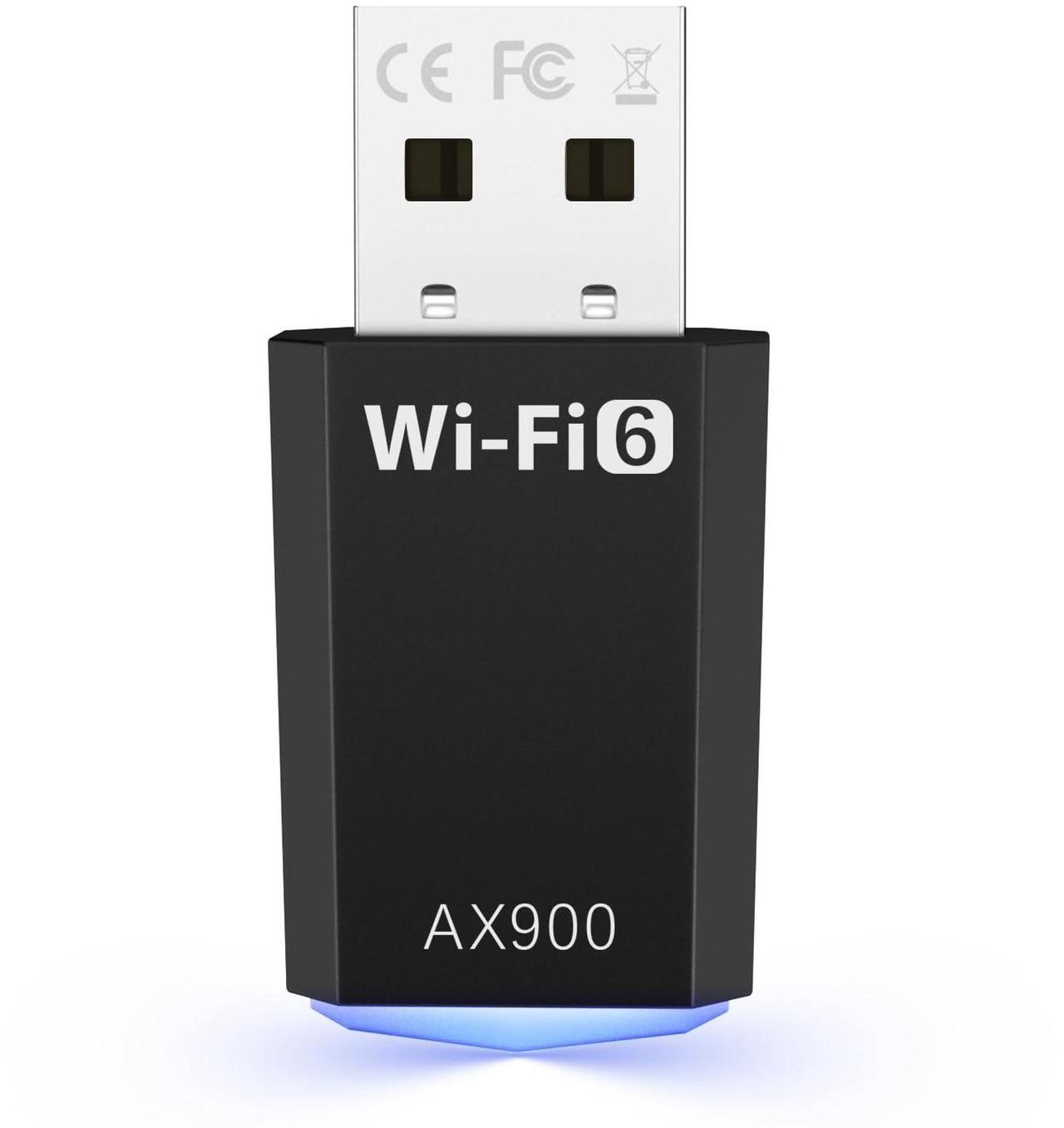 Main image of WiFi Adapter for Desktop PC, AX900 USB WiFi 6 Adapter with 5GHz/2.4GHz Dual Band, WiFi Dongle Wireless WiFi Adapter for Supports Windows 10/11, WiFi 6 USB Adapter for PC/Desktop/Laptop