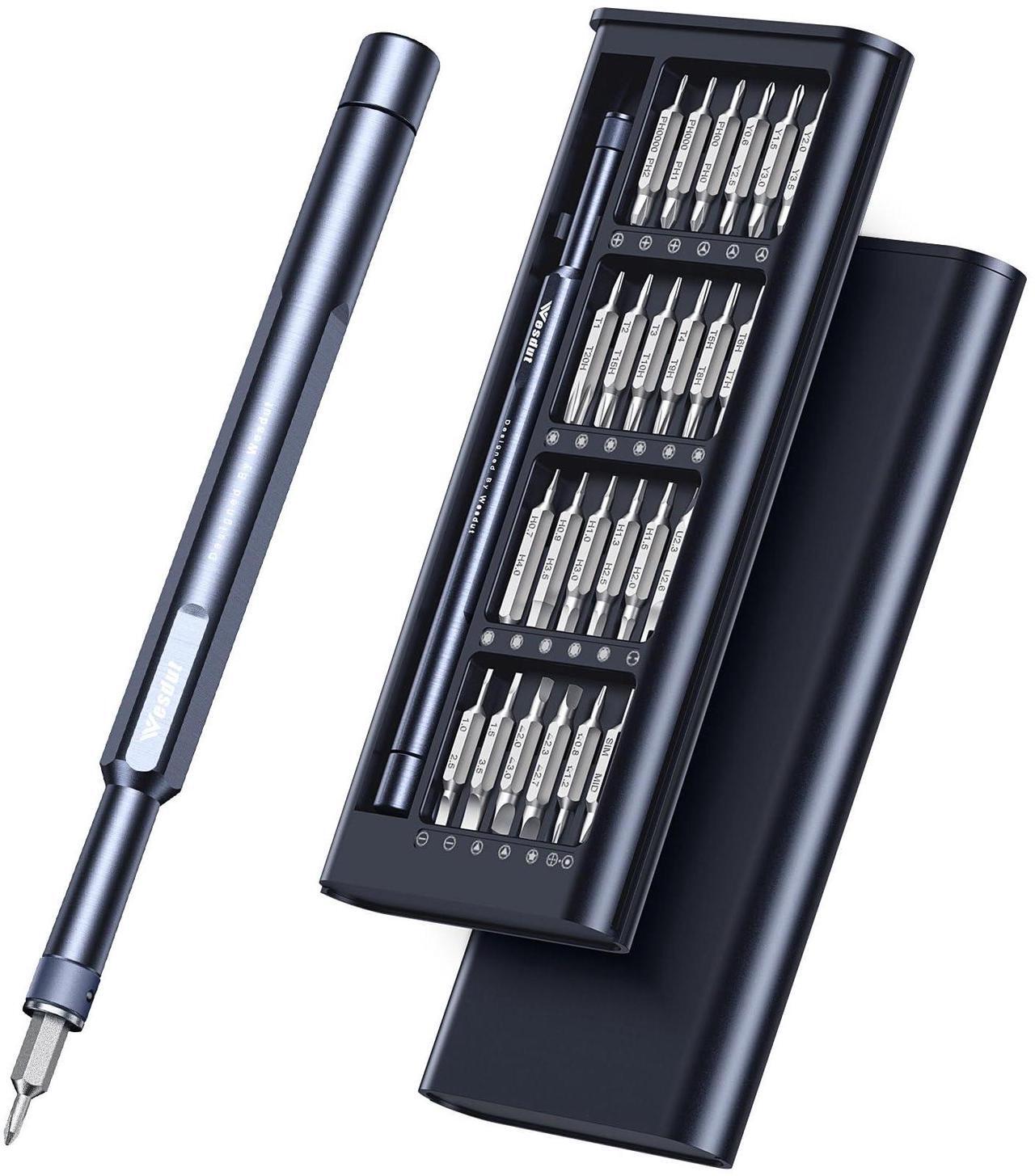 Main image of Wesdut 49-in-1 Small Screwdriver Set, [Super Durable] Tiny Torx Screwdriver Fits All Ring Doorbell, Precision Magnetic Mini Repair Tool Kit for Watch, Laptop, Eyeglass, Camera, Men Gift Screw Driver