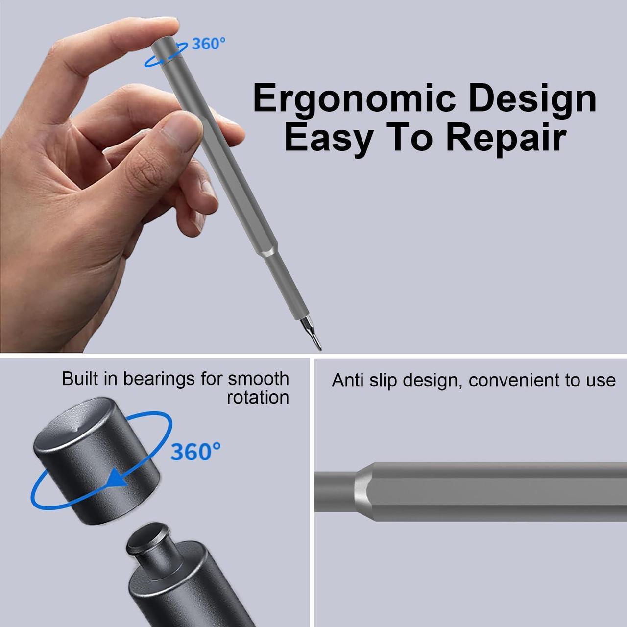 Alt view image 3 of 5 - Tanson Precision Screwdriver Set 33-In-1 Small Screwdriver Set,Mini Screwdriver Kit Magnetic Professional Electronic Repair Tool For Pc,Computer,Laptop,Iphone,Cell Phone,Macbook,Tablet,Watch,Glasses