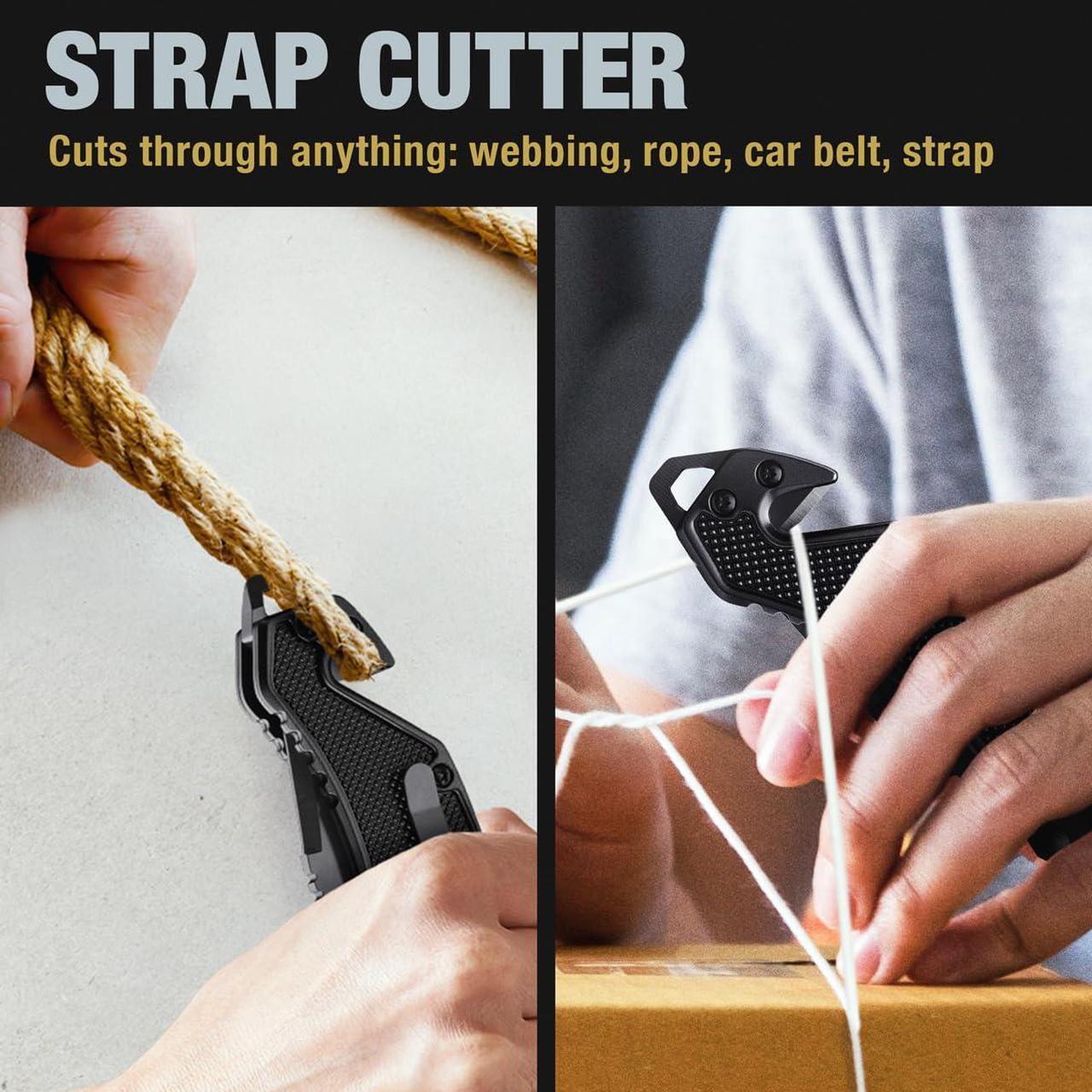Alt view image 7 of 7 - Legal Pocket Knife with 2.95 Serrated Blade, Glass Breaker, Seat Belt Cutter - EDC Sharp Folding Knives with Portable Clip - Small Tool for Tactical Camping Survival Hiking - Gifts for Men 6680