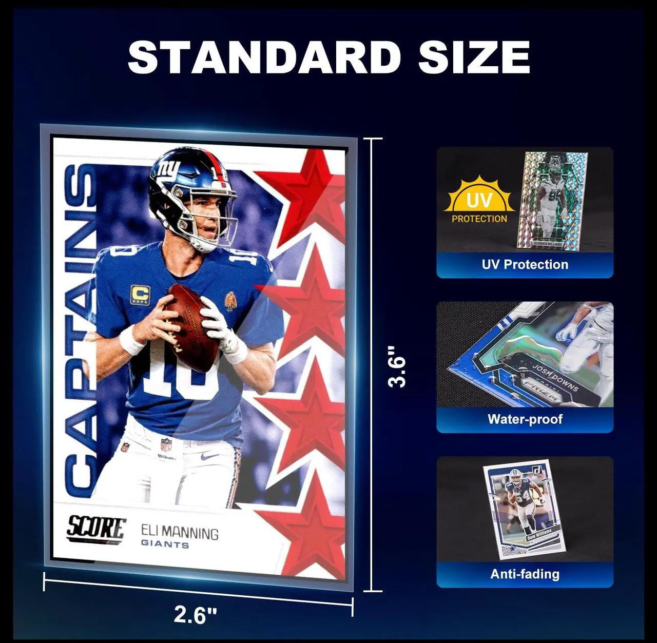 Alt view image 4 of 7 - 500ct Card Sleeves for Trading Cards, Clear Penny Sleeves, Baseball Card Sleeve, Soft Sports Card Sleeve, Plastic Card Protector Fit for MTG Game Card Standard Cards