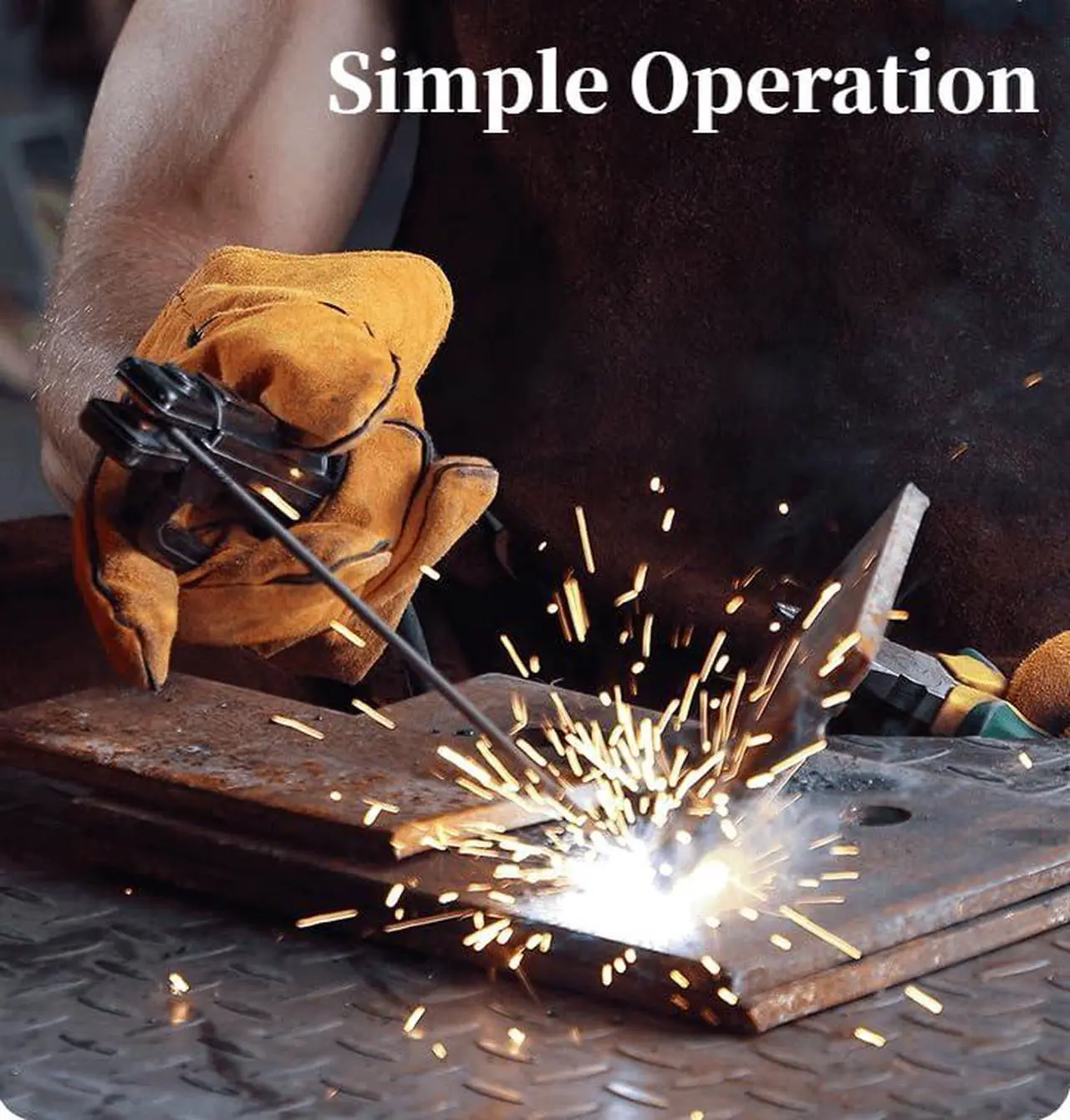 Alt view image 2 of 7 - Wrdlosy Welder 250A 20PCS Welding Rods 16 Inches Gloves Welding Machine, Super MINI Portable Hammer Stick Welder, IGBT Inverter Welder Machine 110V, Beginner Hobbyists Home Repairs DIY Projects