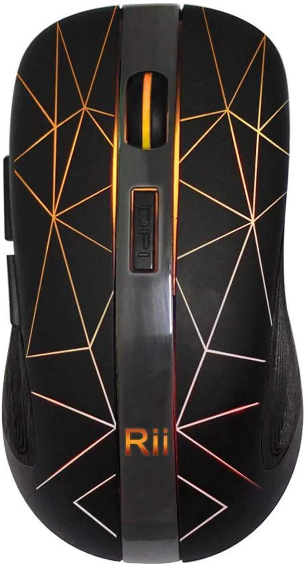 Alt view image 2 of 4 - Rii RM200 2.4G Wireless Mouse with USB Nano Receiver, 5 Buttons Rechargeable Mouse,Colorful Backlit RGB Gaming Mouse for Notebook,PC,Computer-Black