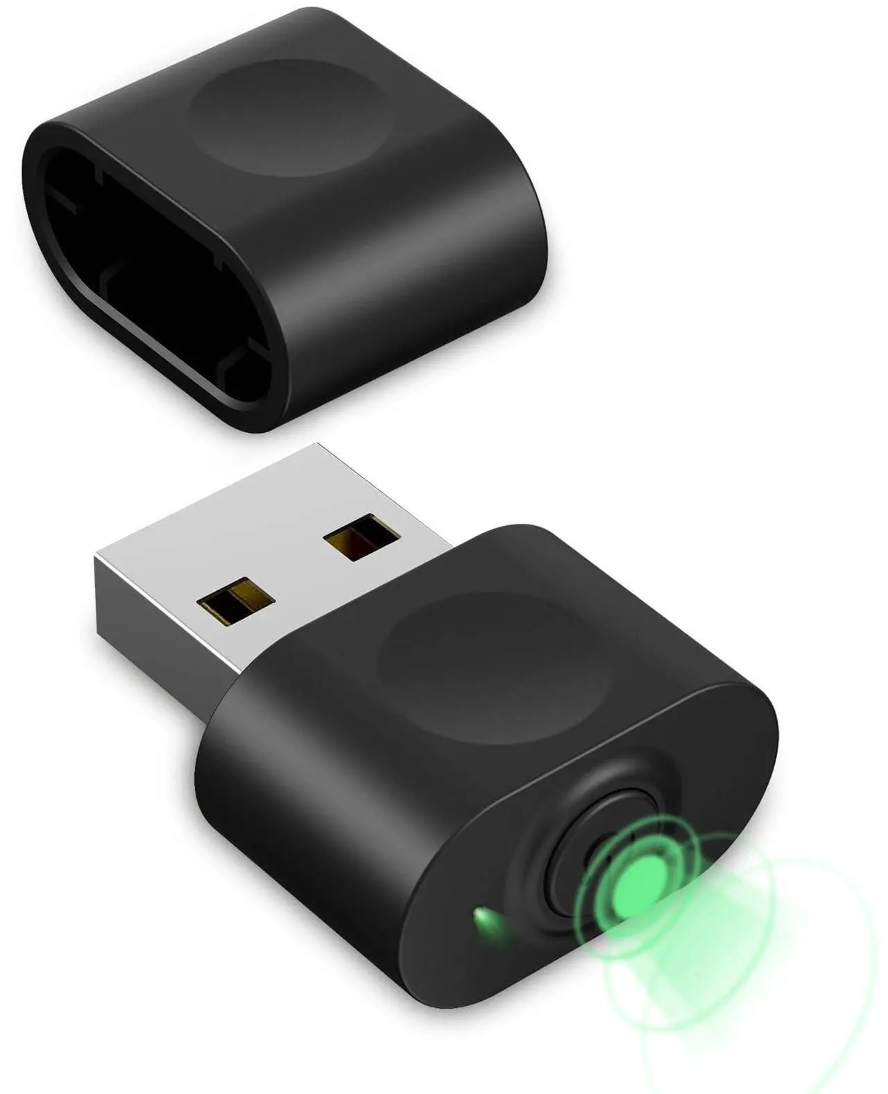 Main image of HOTLIFE Undetectable Mouse Jiggler, USB Mover Device Keeps PC Awake, Driver-Free Wiggler Auto Shaker with 3 Mode Switch Button to Keep Laptop Computer Screen Active, Black