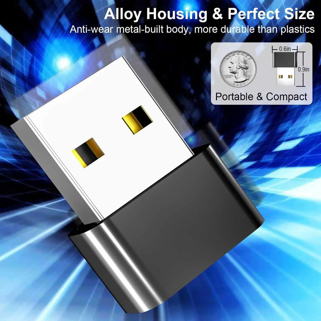 Alt view image 5 of 7 - QUI Metal USB Mouse Jiggler with Switch Button,Automatic Mouse Mover with 2 Jiggle Modes,Supports Multi-Track,Driver-Free,Plug-and-Play Keeps PC/Laptop Awake