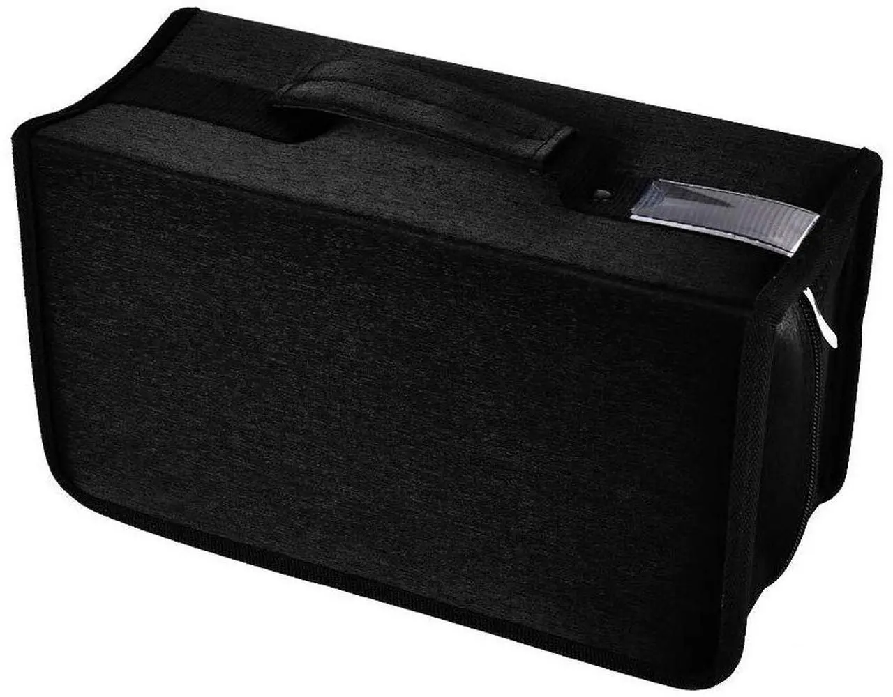 Main image of alavisxf xx CD Case, 160 Capacity Nylon DVD Case Protective CD Case Holder Portable Disc Storage Organizer Bag for Car Home (Black160, 160 Capacity)