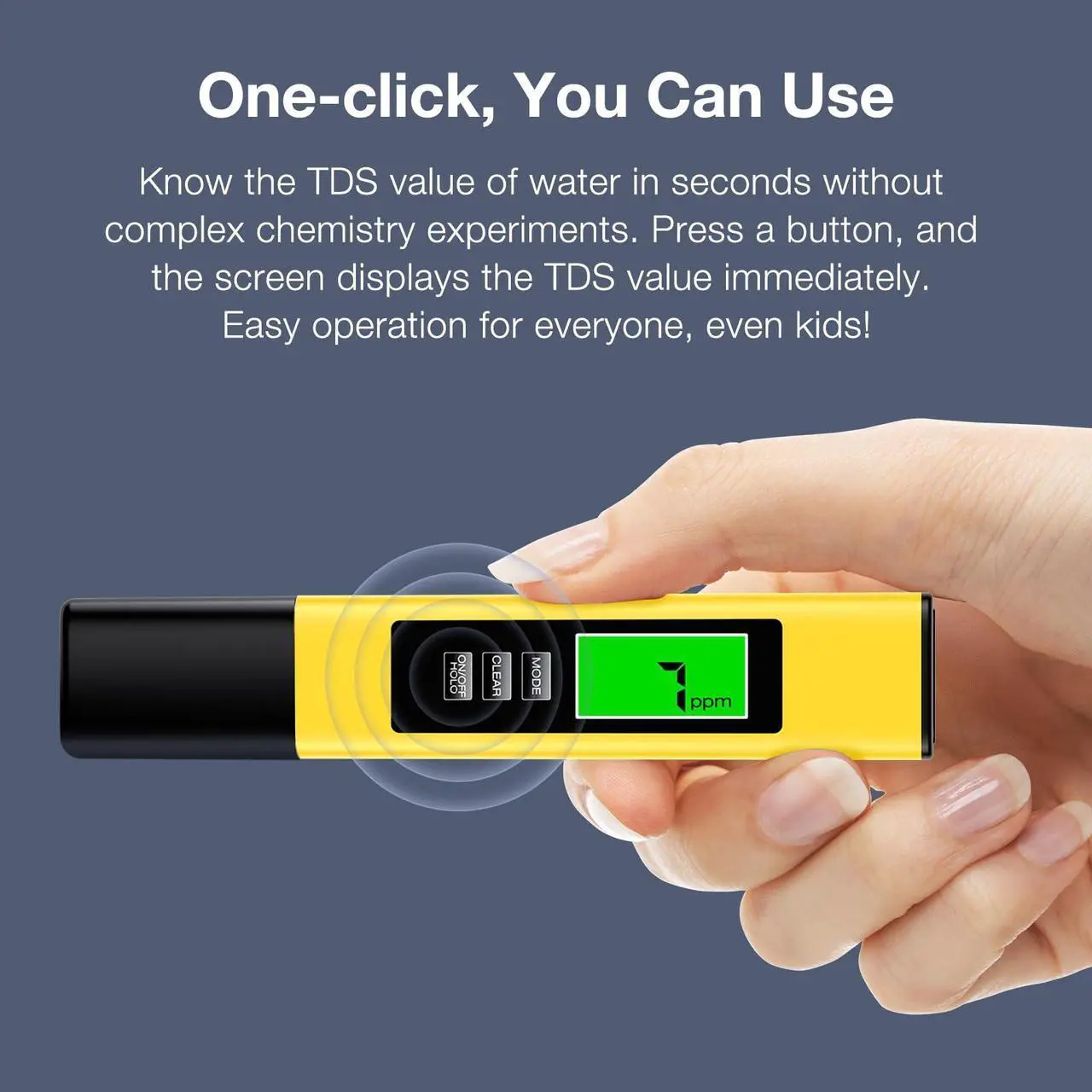 Alt view image 5 of 5 - 2025 All-New 4 in 1 Tds Meter Digital Water Tester - Accurate and Reliable TDS EC & Temp(°C,°F) Meter - 0-9990ppm - Professional Testing for Drinking Water, RO/DI System, Aquariums etc
