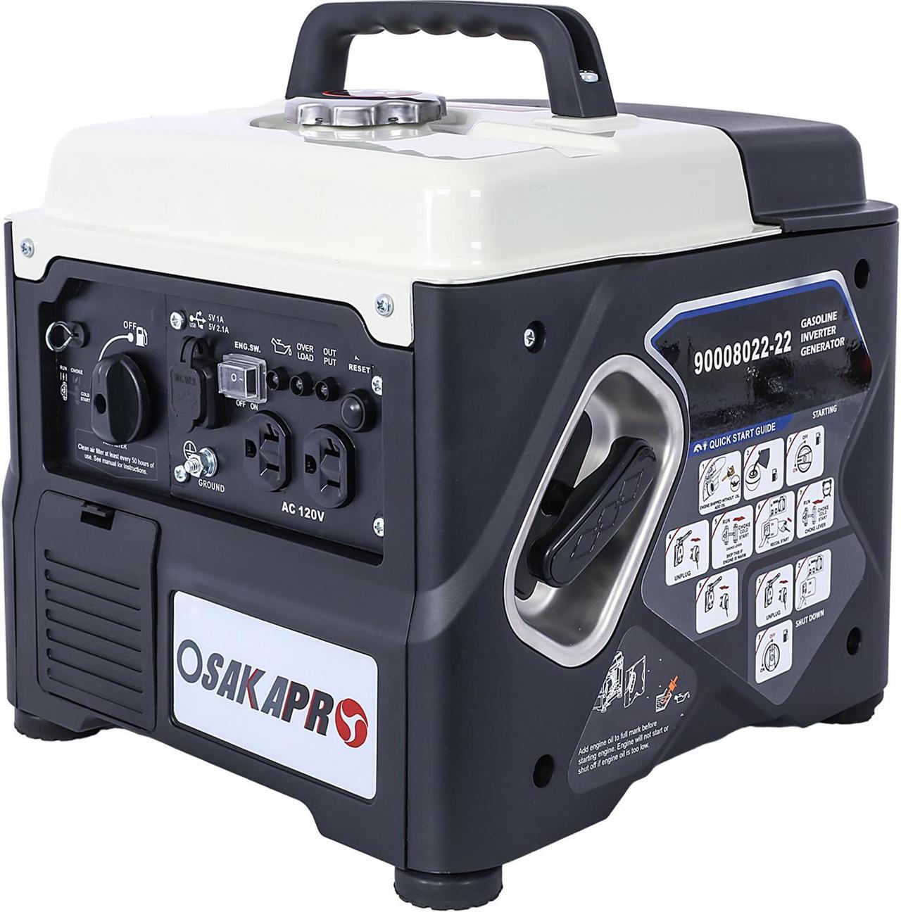 Main image of Portable Inverter Generator,1200W ultra-quiet gas engine, EPA Compliant, Eco-Mode Feature, Ultra Lightweight for Backup Home Use & Camping
