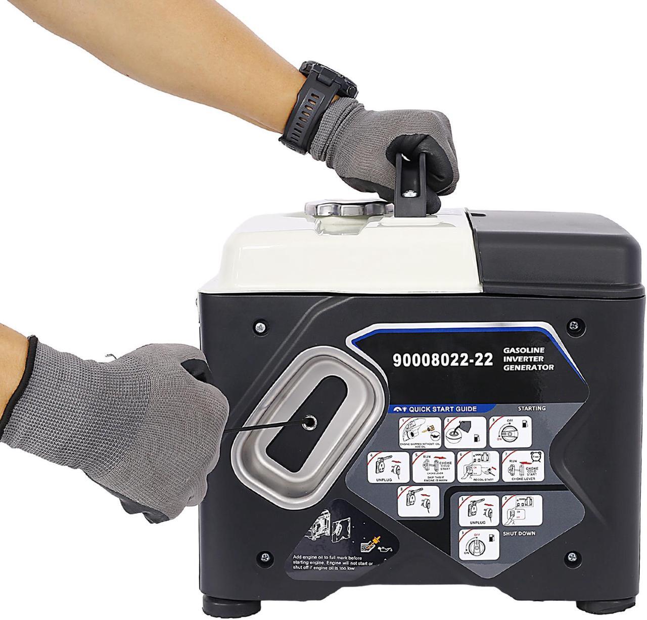 Alt view image 3 of 7 - Portable Inverter Generator,1200W ultra-quiet gas engine, EPA Compliant, Eco-Mode Feature, Ultra Lightweight for Backup Home Use & Camping