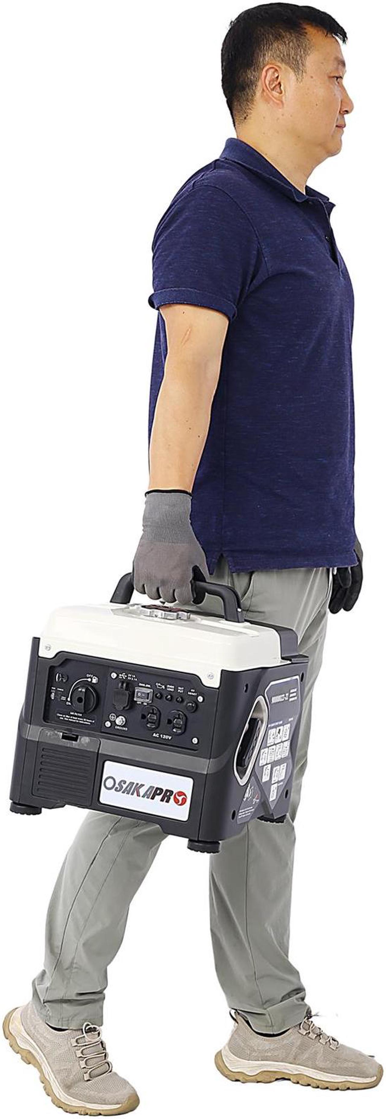 Alt view image 4 of 7 - Portable Inverter Generator,1200W ultra-quiet gas engine, EPA Compliant, Eco-Mode Feature, Ultra Lightweight for Backup Home Use & Camping