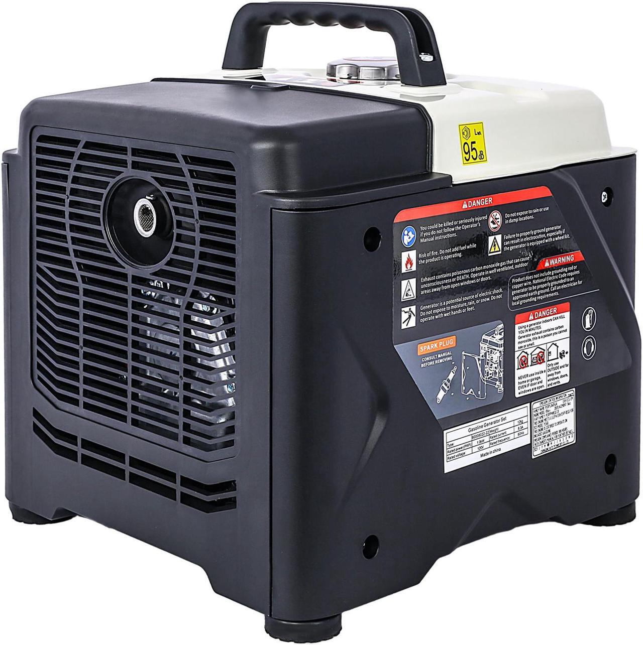 Alt view image 6 of 7 - Portable Inverter Generator,1200W ultra-quiet gas engine, EPA Compliant, Eco-Mode Feature, Ultra Lightweight for Backup Home Use & Camping