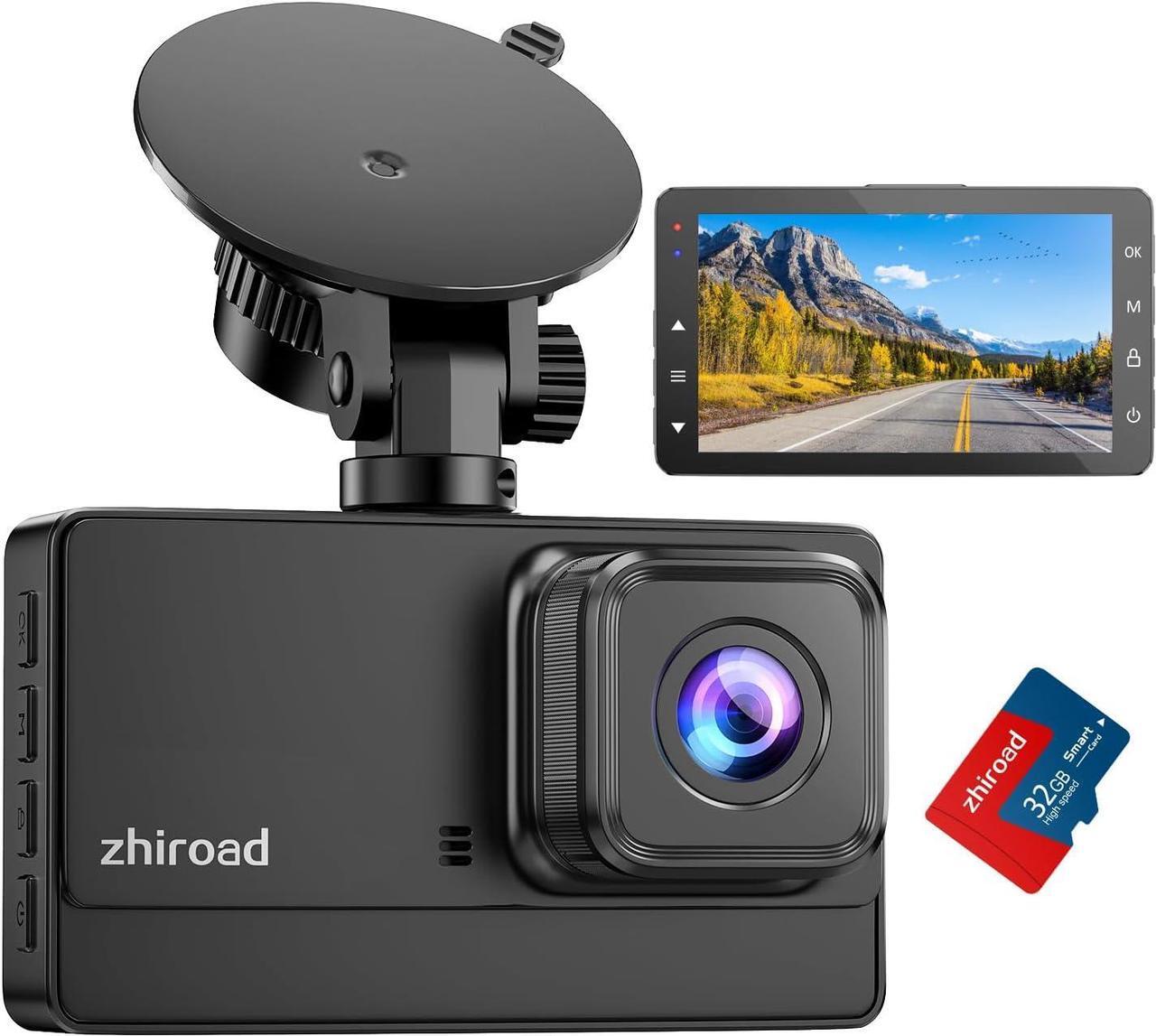 Main image of Dash Cam 1080P FHD Front Dash Camera for Cars, Dashcam with 176°Wide Angle, Night Vision, Parking Monitor,Loop Recording, G-Sensor,32G SD Card, Type C