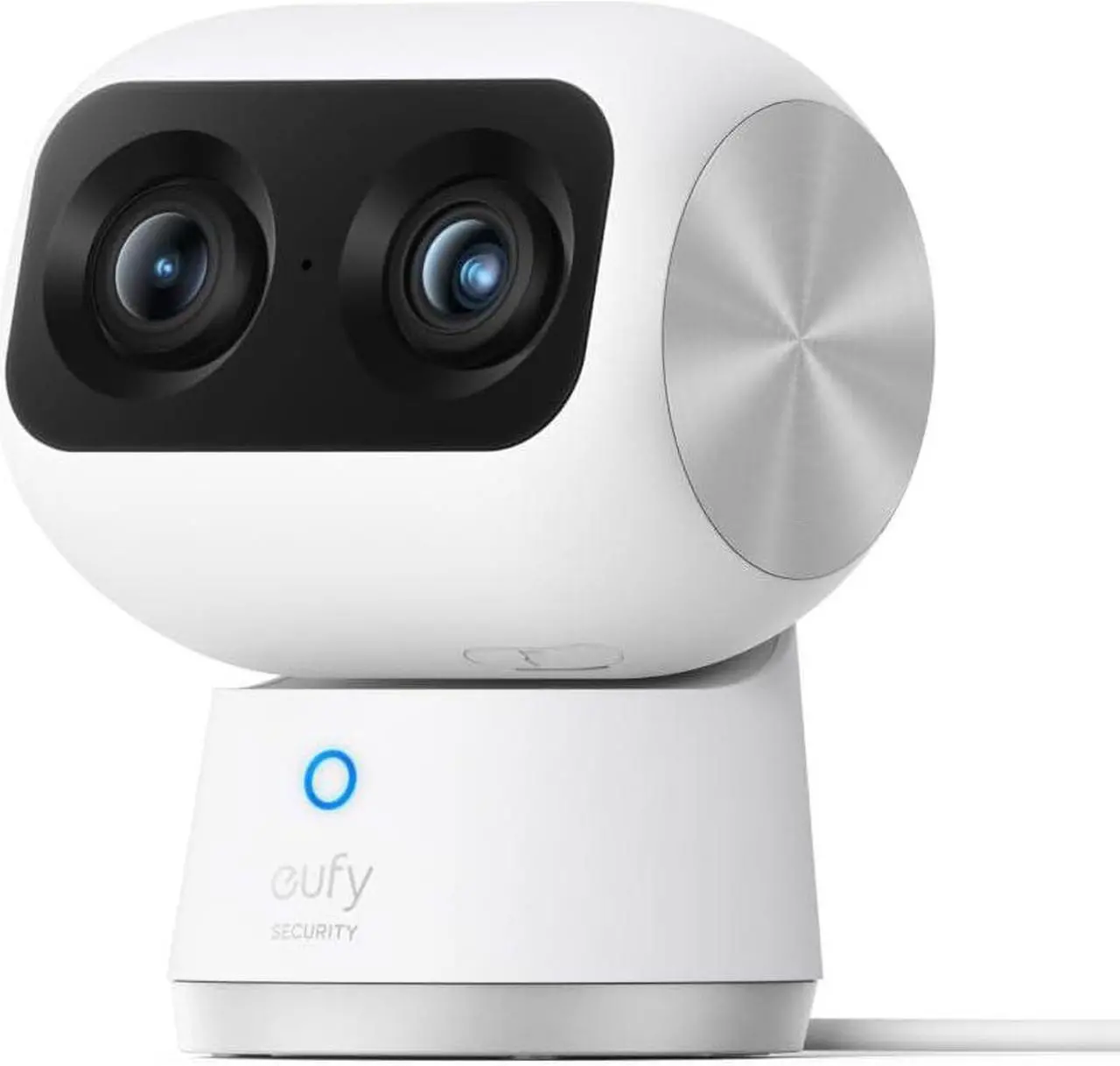 Main image of eufy Security Indoor Cam S350, Dual Cameras, 4K UHD Security Camera with 8× Zoom, 360° Camera, Baby Monitor, Pet Camera, Human/Pet Detection, AI Tracking, 2.4G/5G Wi-Fi, Plug in